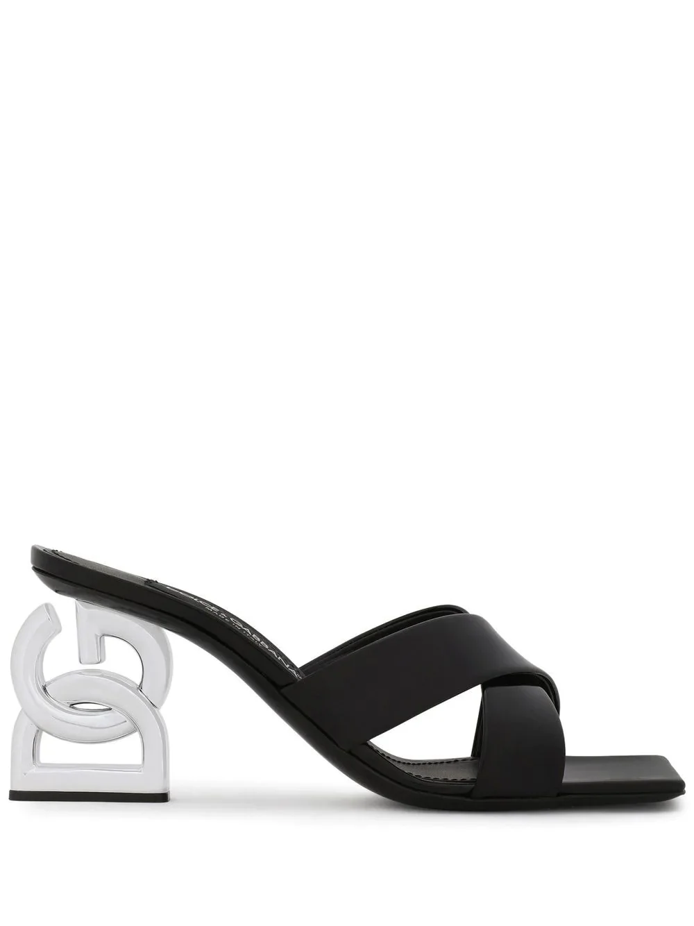 logo-heel mules - 1