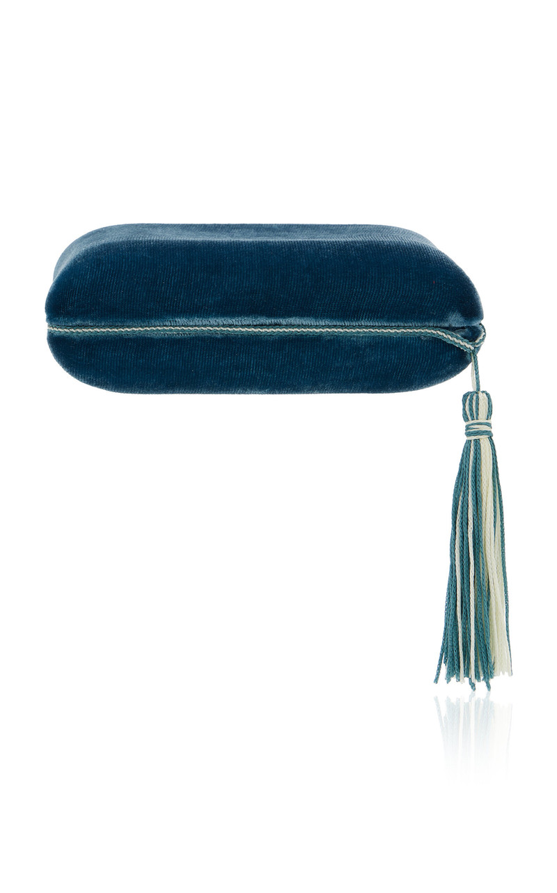 Lily Bleu Velvet Jewelry Case blue 1
