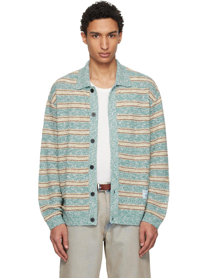 Blue Striped Cardigan 1