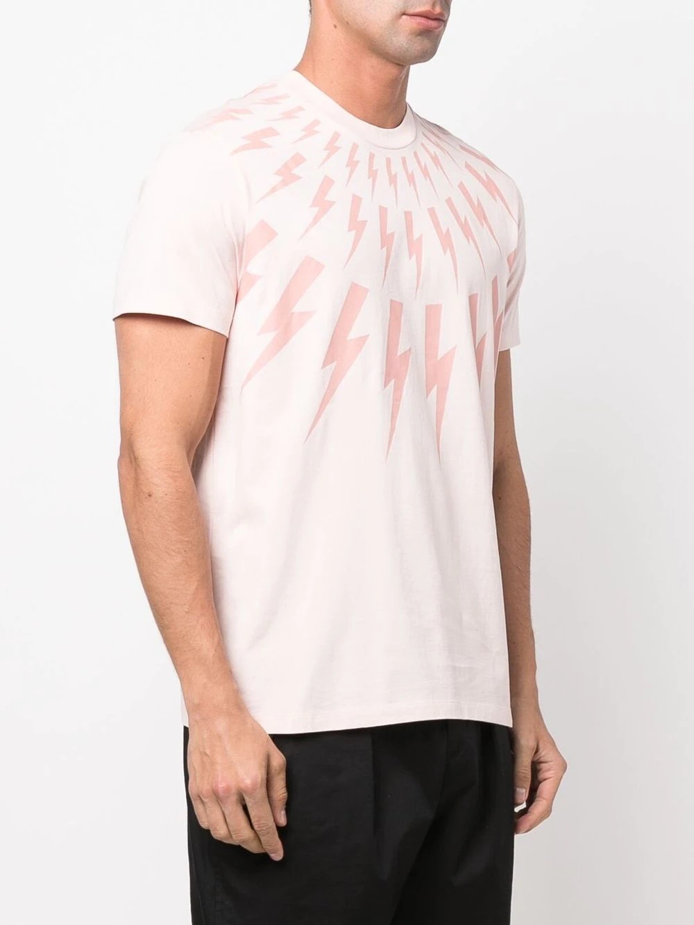 Thunderbolt-print cotton T-shirt - 3