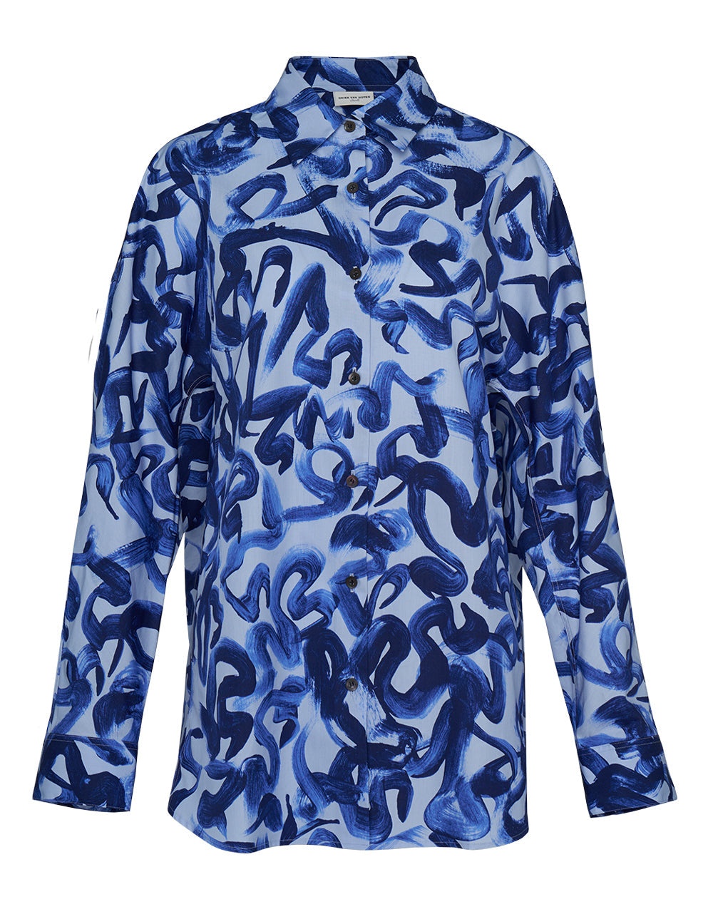 Swirl Print Highwisted Lux Cotton Shirt - 1