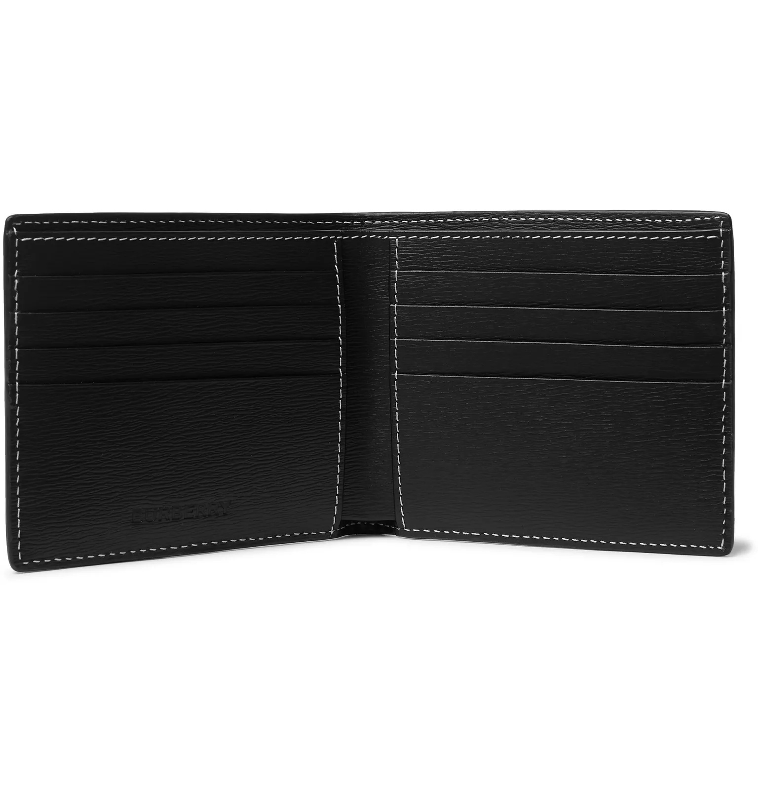 Logo-Appliquéd Textured-Leather Billfold Wallet - 2