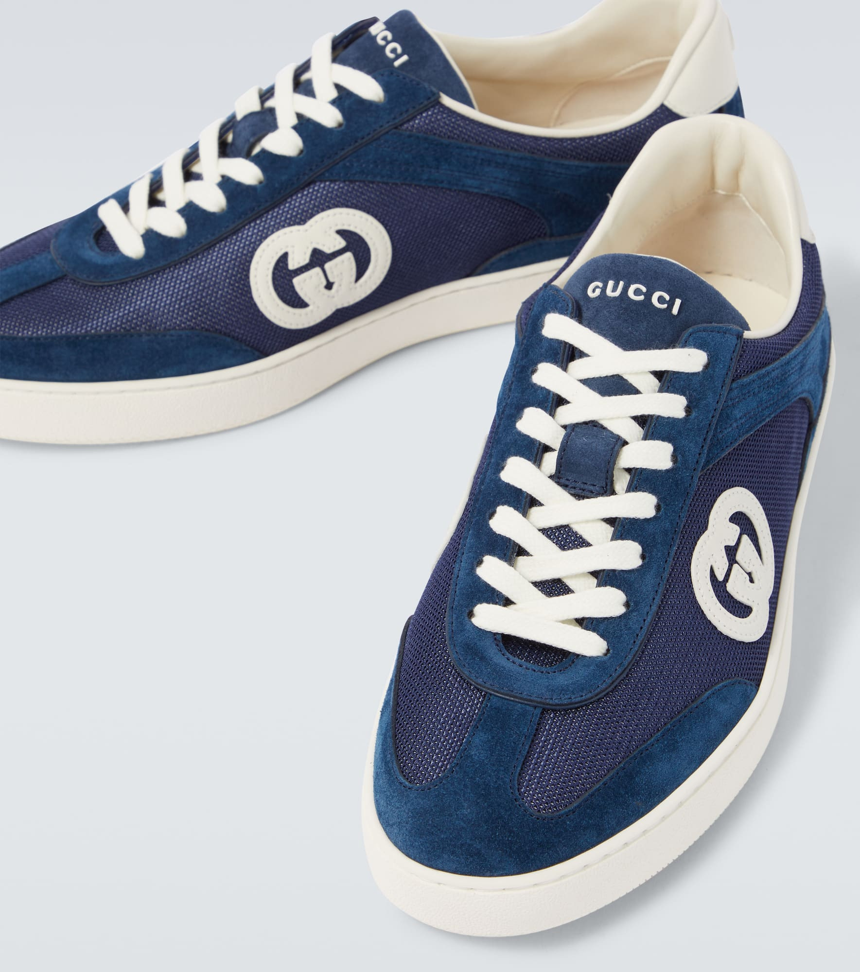 G75 suede and canvas sneakers - 3