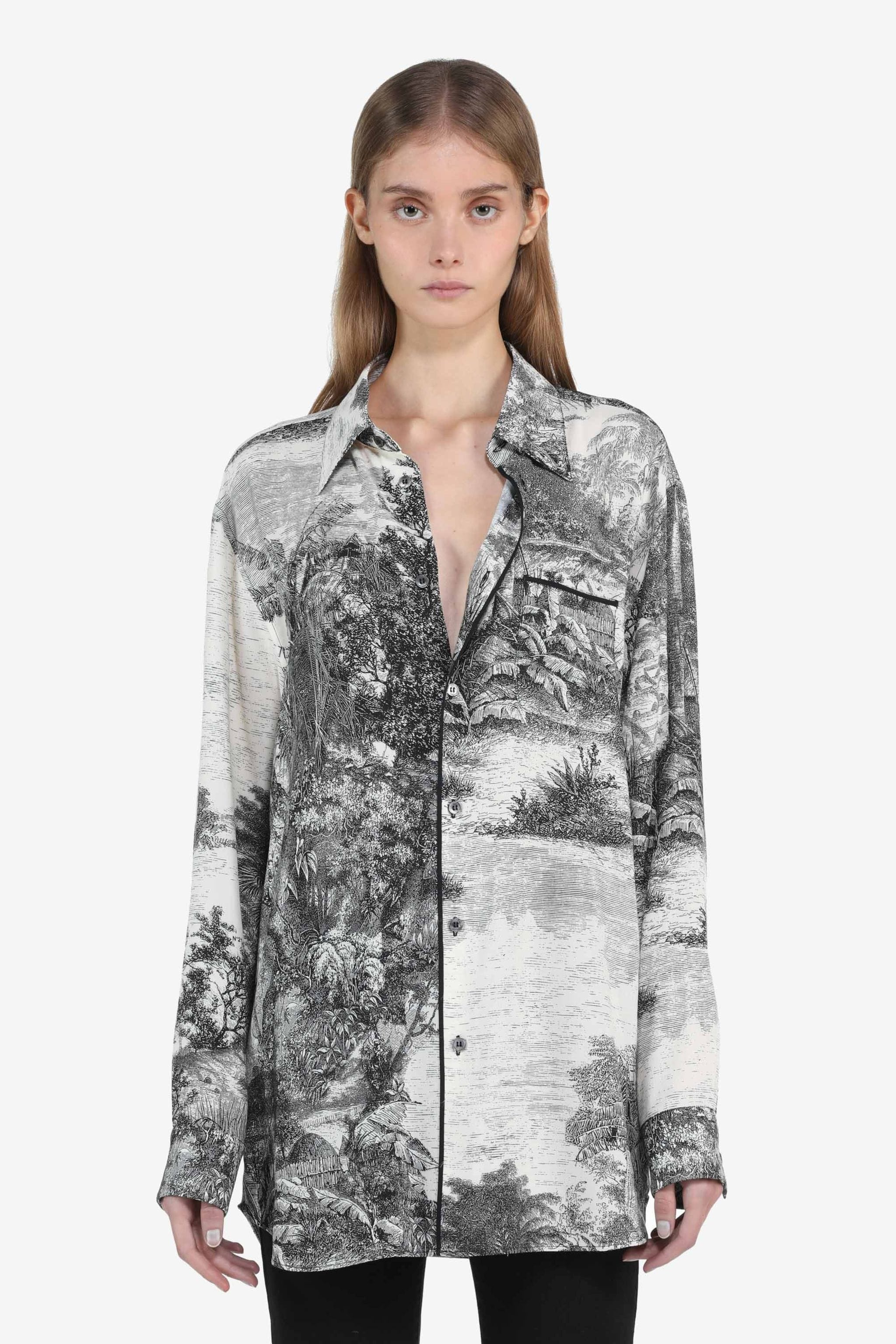 LANDSCAPE-PRINT SHIRT - 1