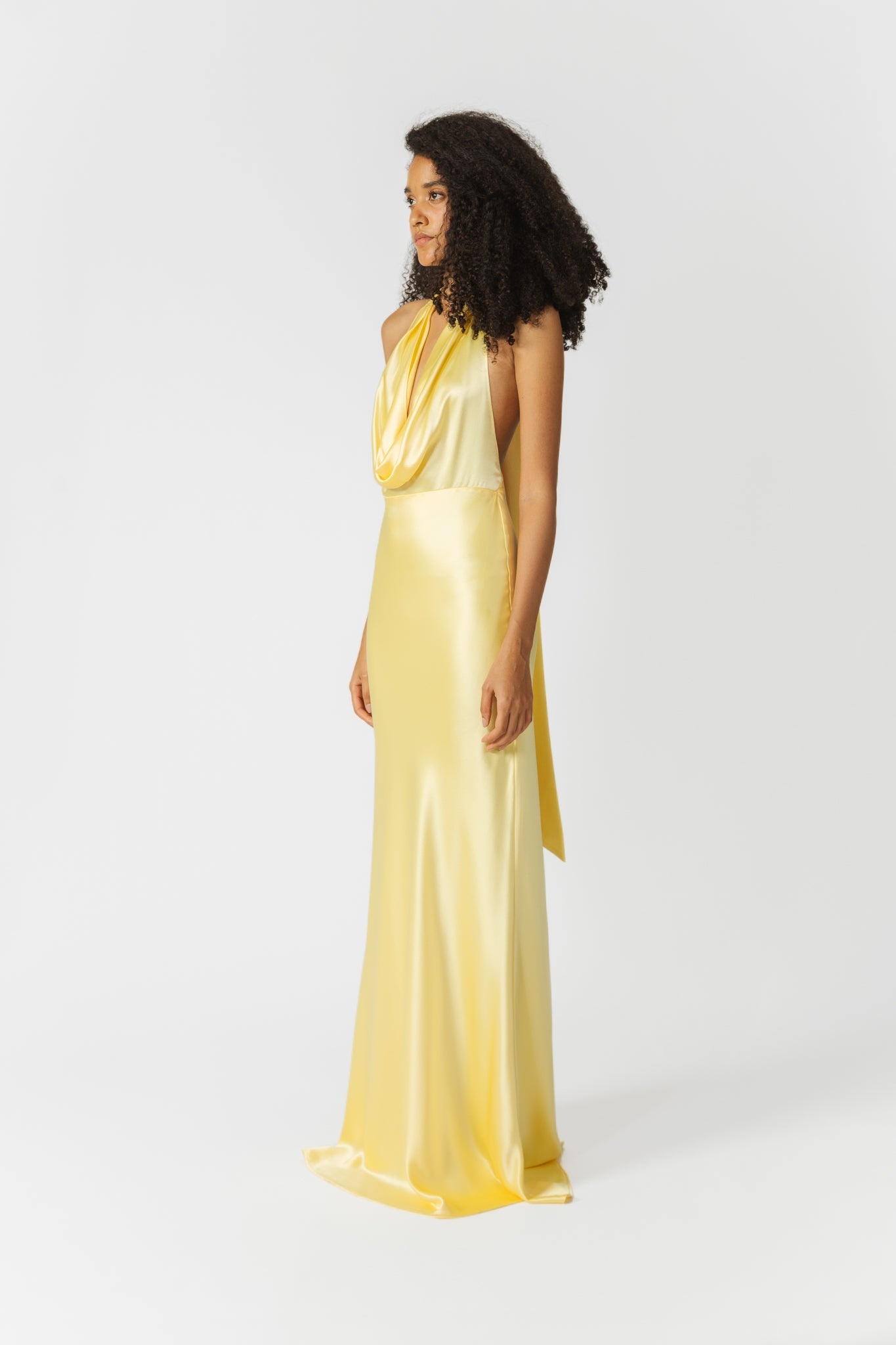 PEARL SATIN GOWN - 5