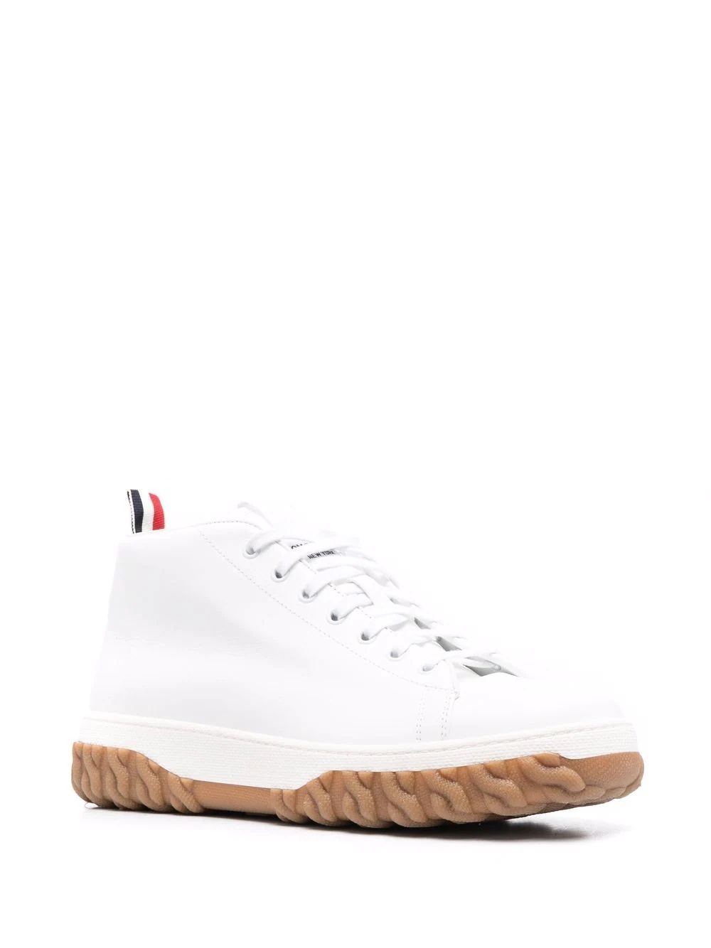 mid-top cable-knit sole Court sneakers - 2