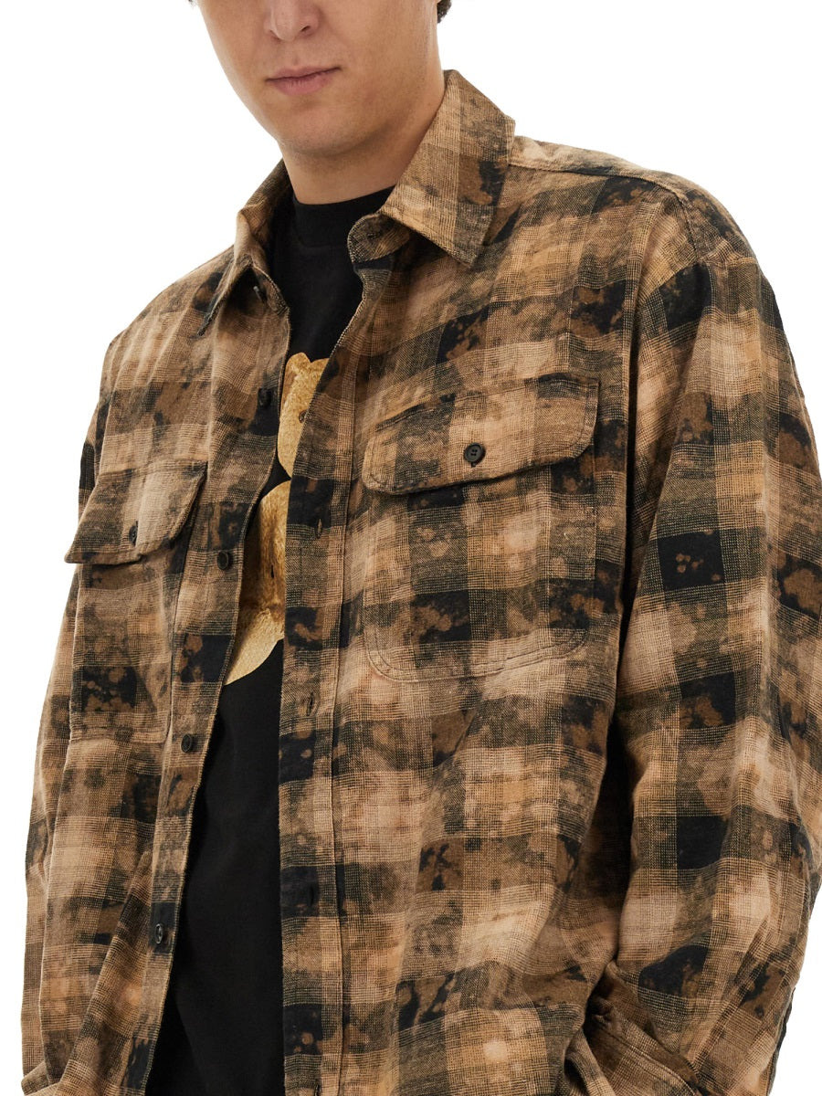 Palm Angels Men Plaid Shirt - 4