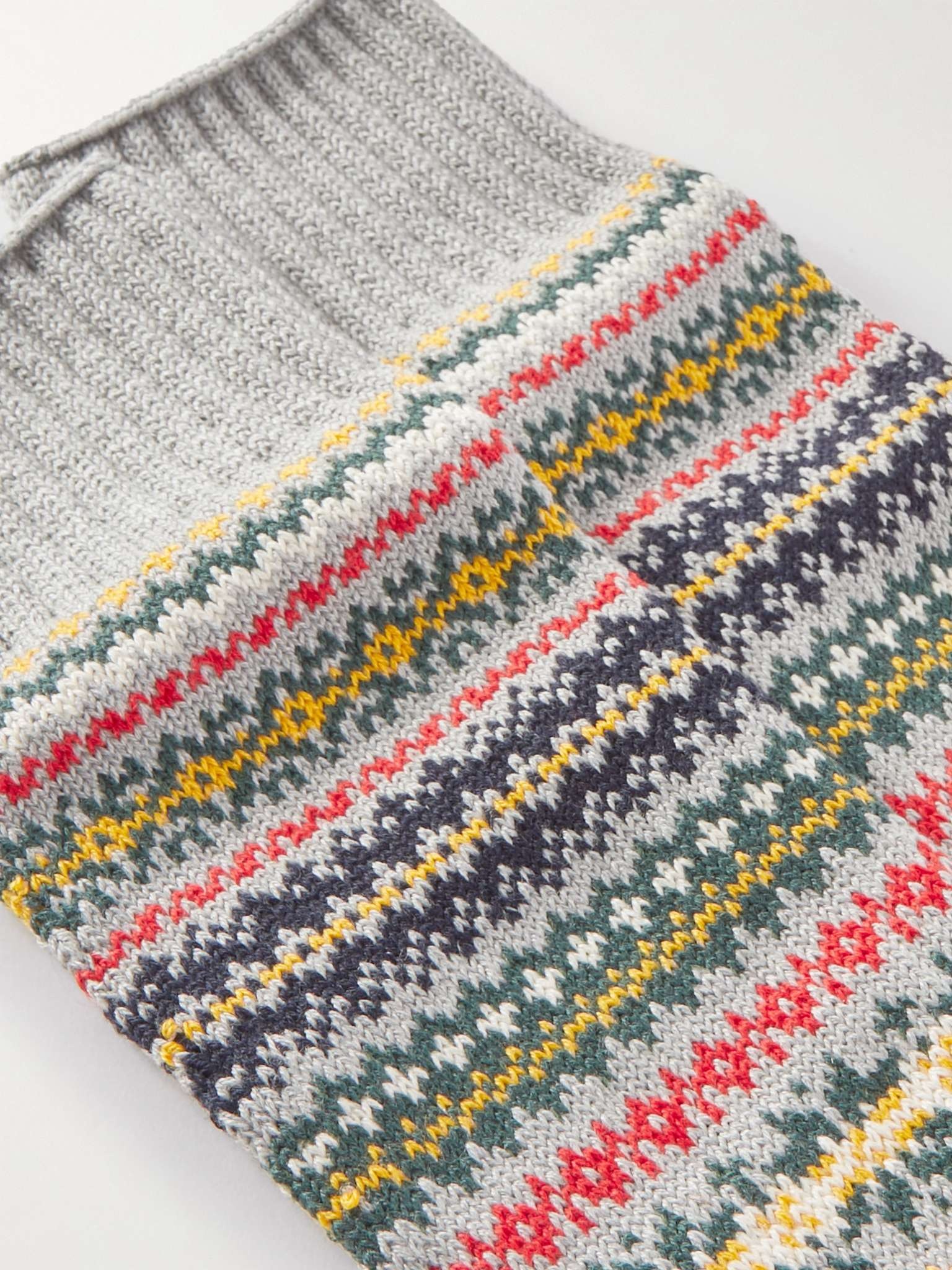 Fair Isle Knitted Socks - 2