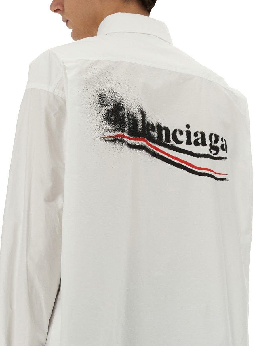 Balenciaga Men Large Fit Shirt - 3