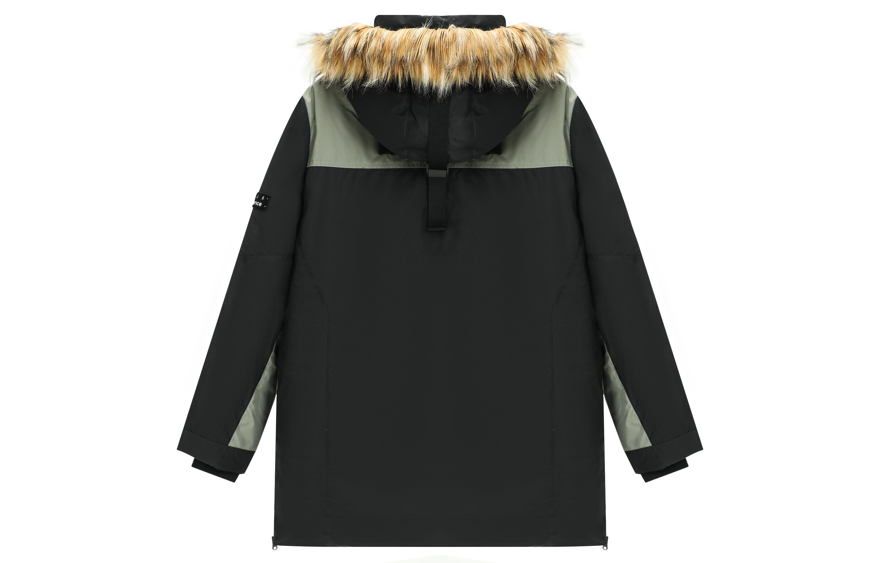 New Balance Logo Classic Down Jacket 'Black Grey' AMJ14300-BK - 2