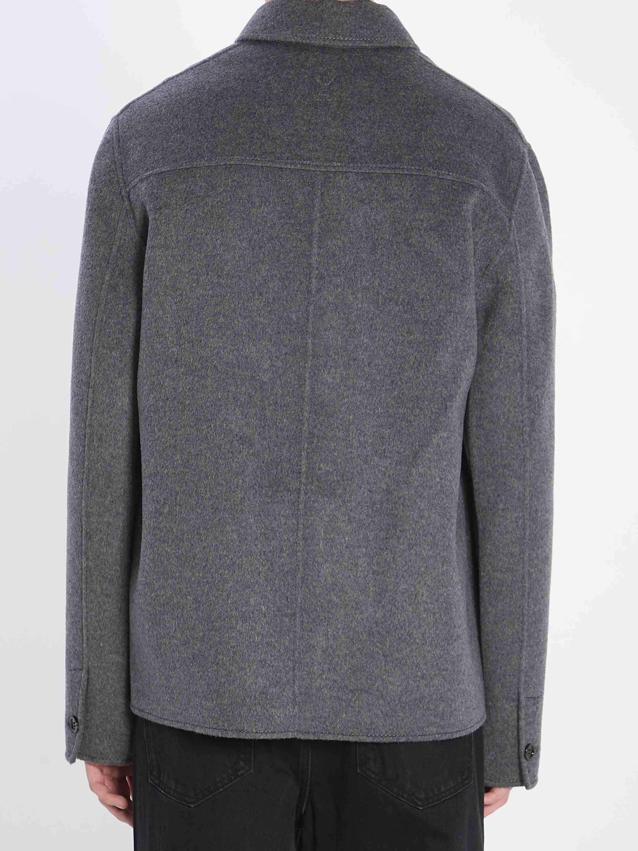 Ami Paris Men Wool And Cashmere Jacket - 4