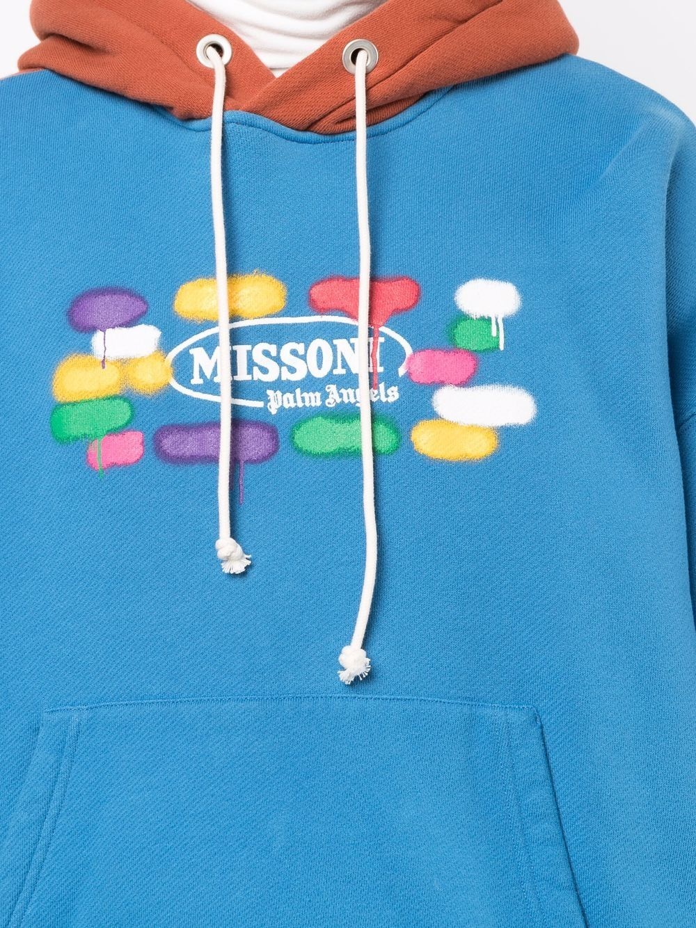 x Missoni logo-print drawstring hoodie - 5