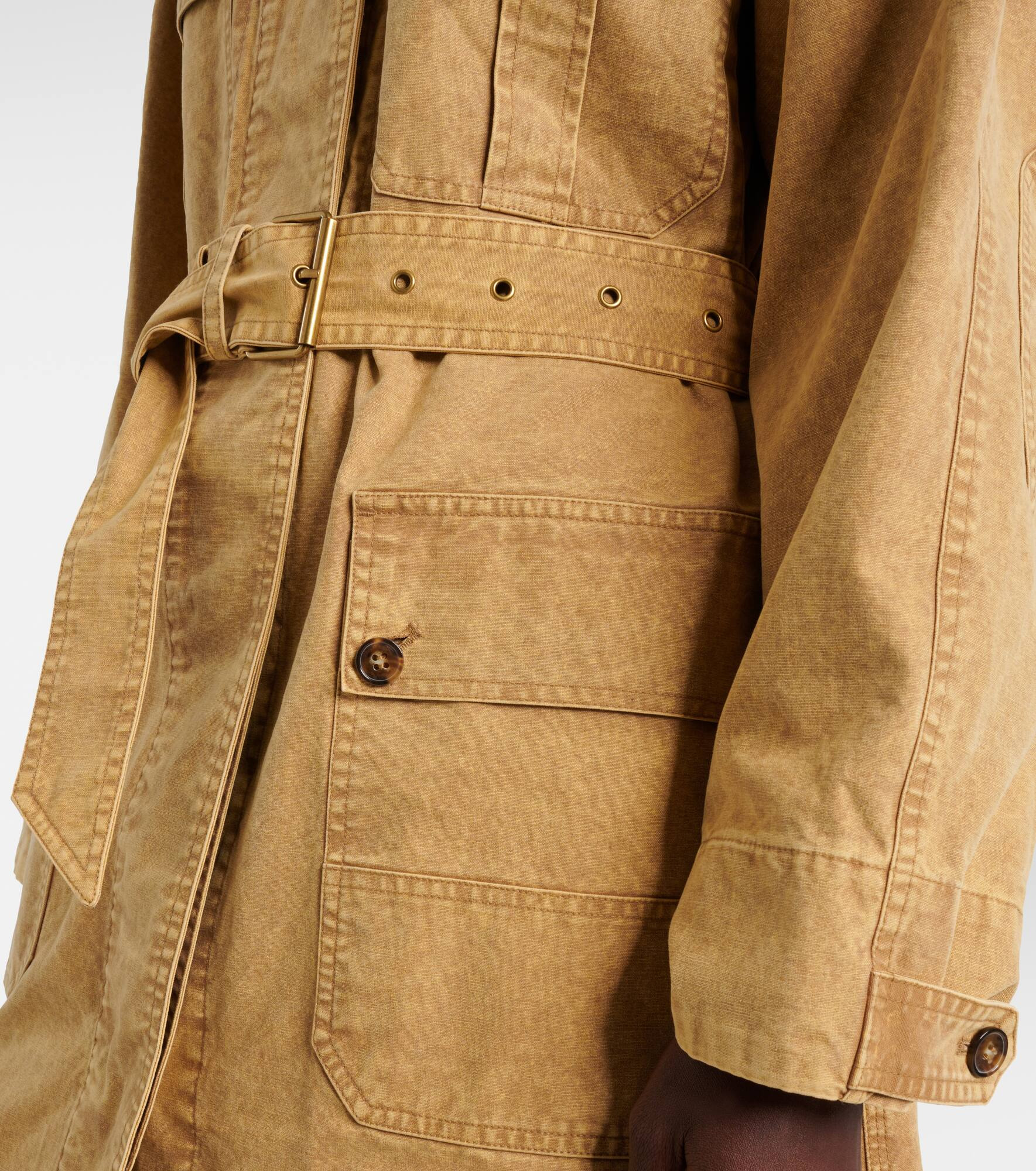 Michaela denim trench coat - 5