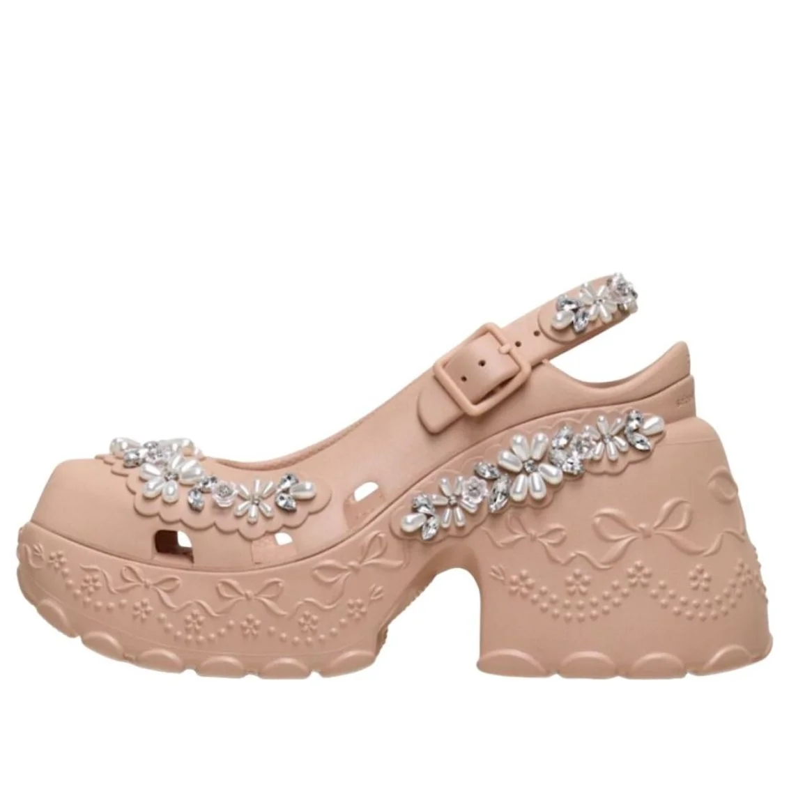 (WMNS) Crocs x Simon Rocha Ballerina Platform 'Pink Caramel' 211079-7AF - 1