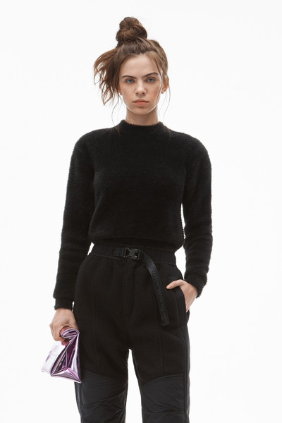 Alexander Wang CREWNECK PULLOVER IN FAUX FUR outlook