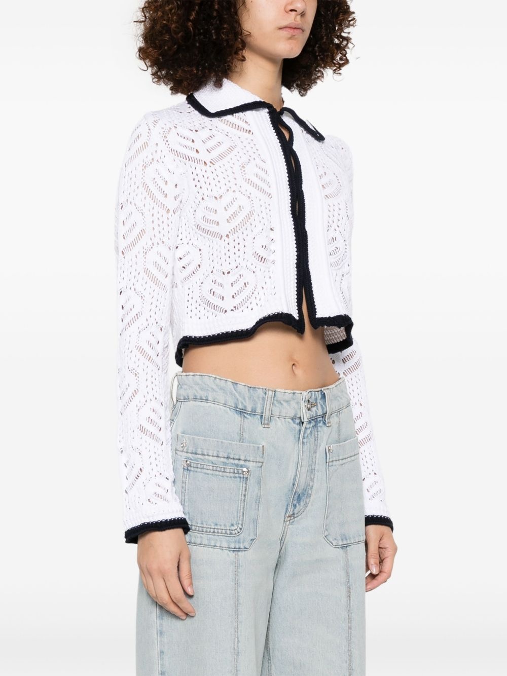 logo-embroidered jeans - 3
