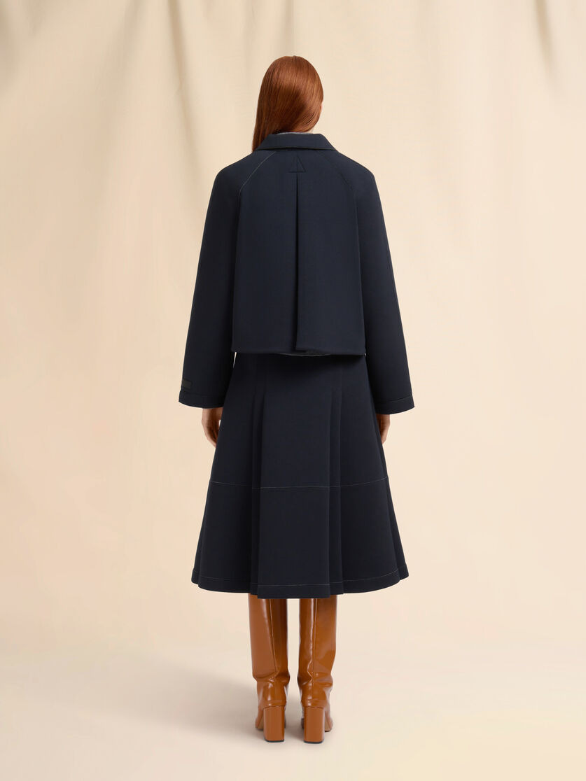 BLACK JERSEY JACKET WITH POCKETS - 3