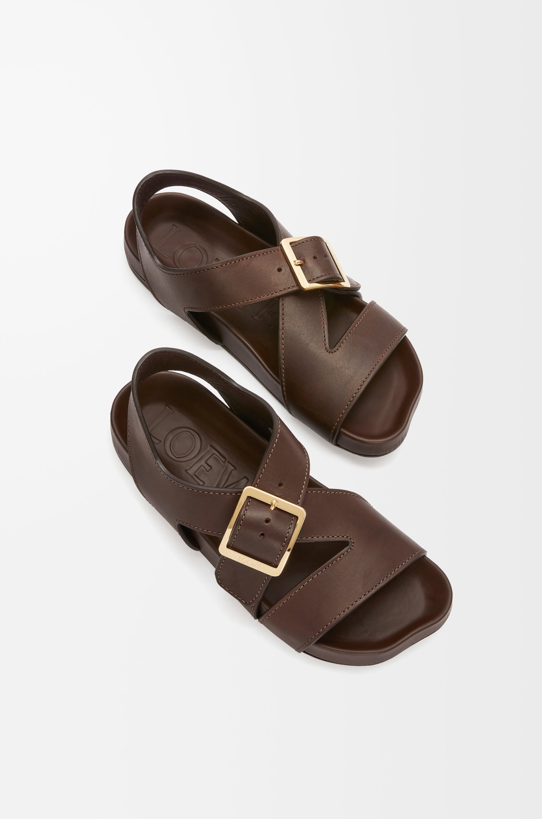 Ease Buckle sandal in vegetal calfskin - 4