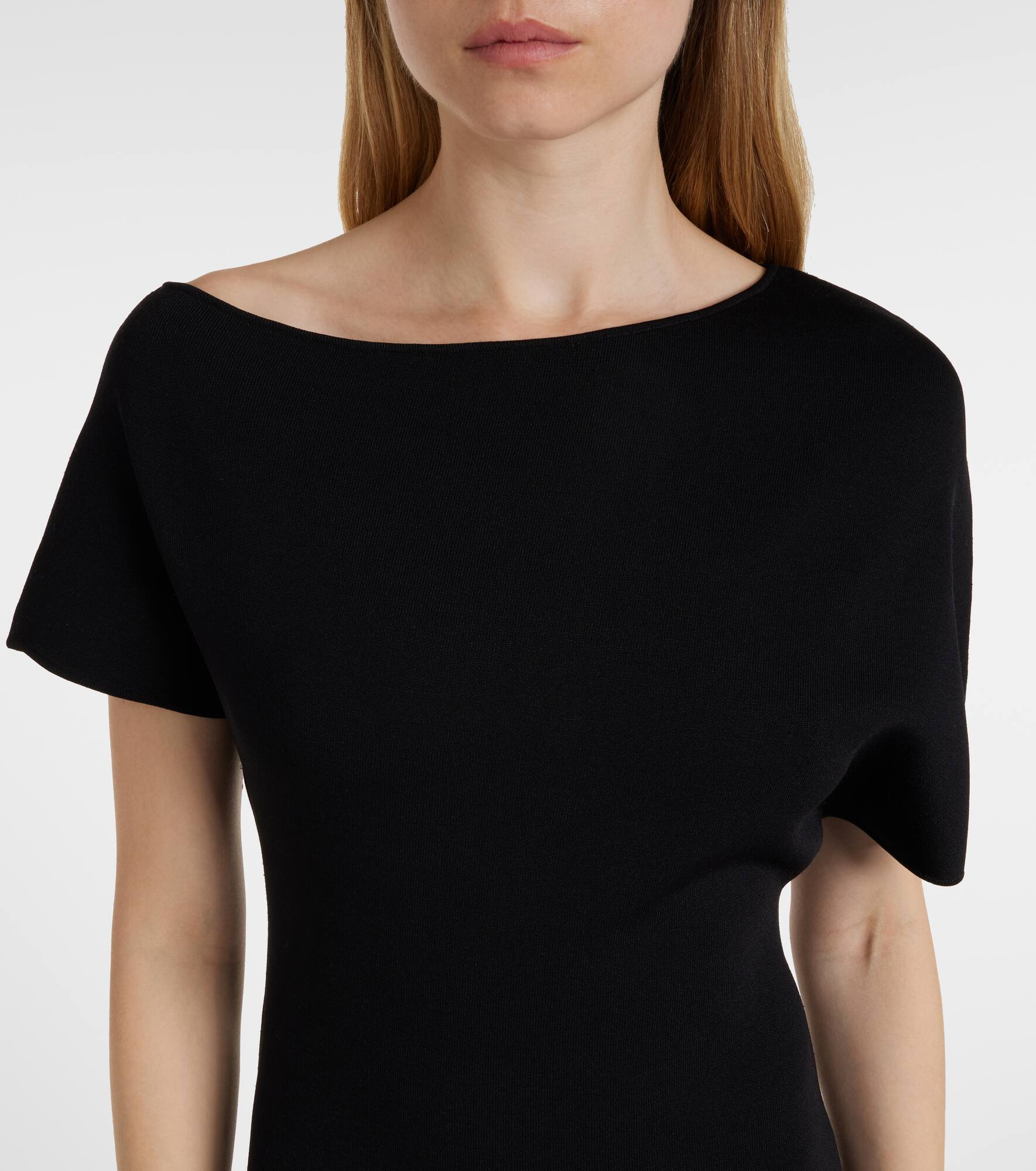 Knitted one-shoulder midi dress - 4