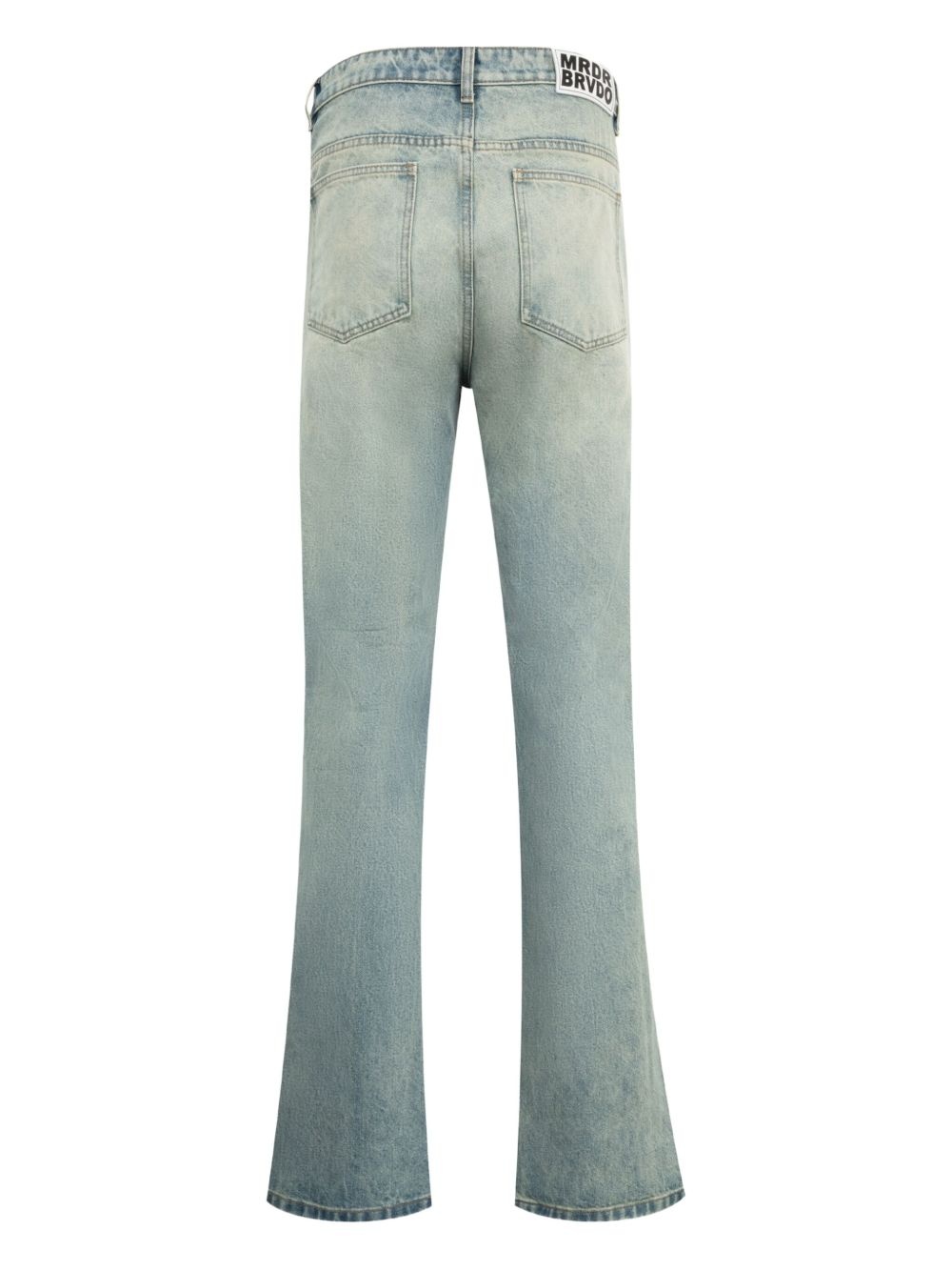 scratched cotton jeans - 2
