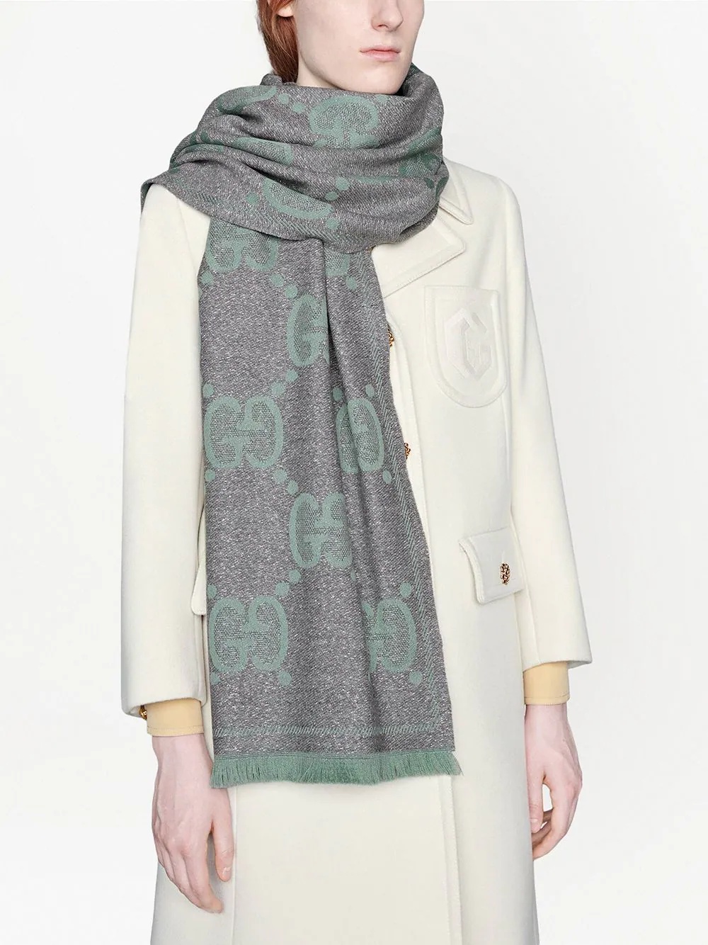 GG jacquard scarf - 2