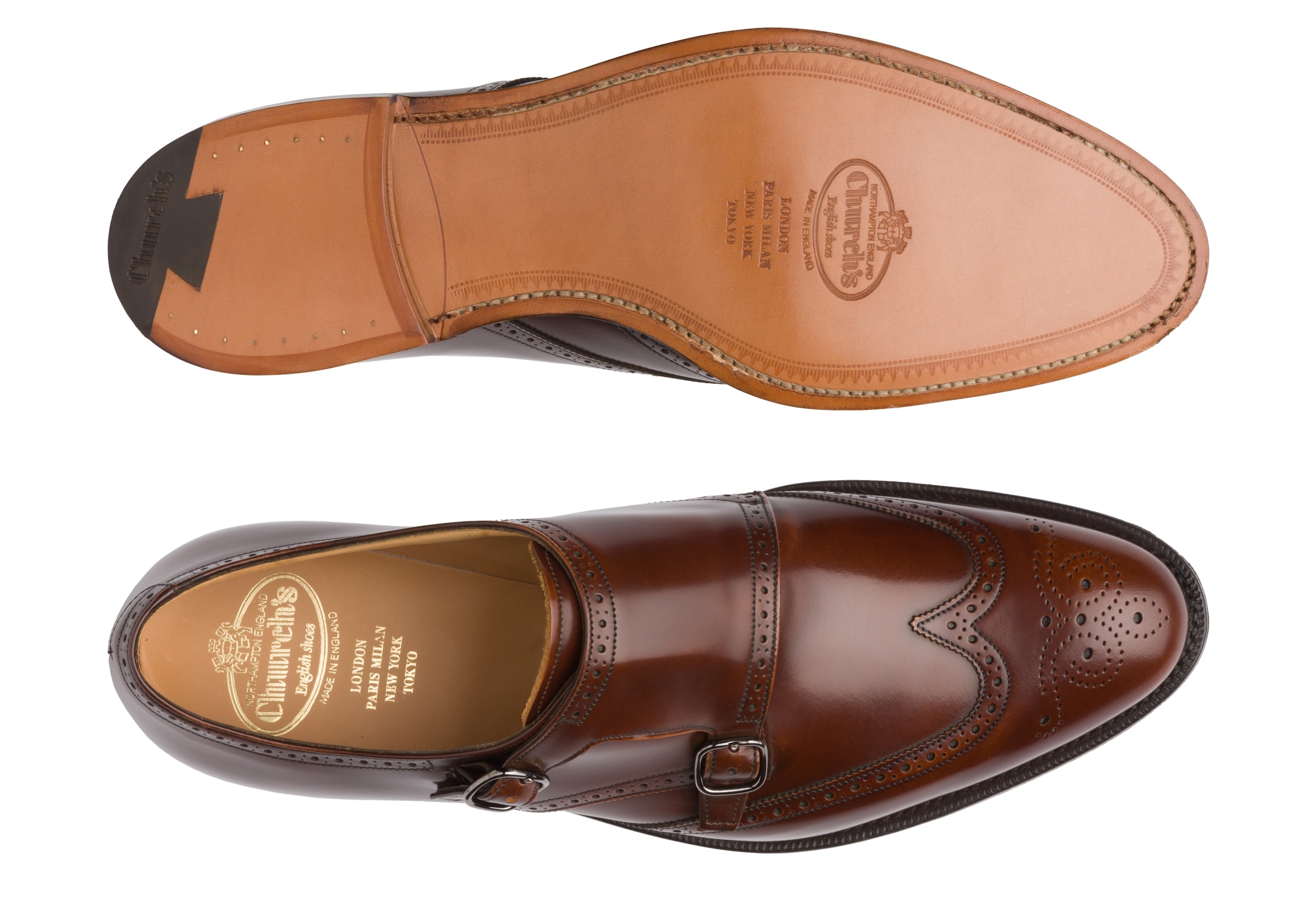 Chicago
Polished Fumè Monk Strap Brogue Tabac - 3