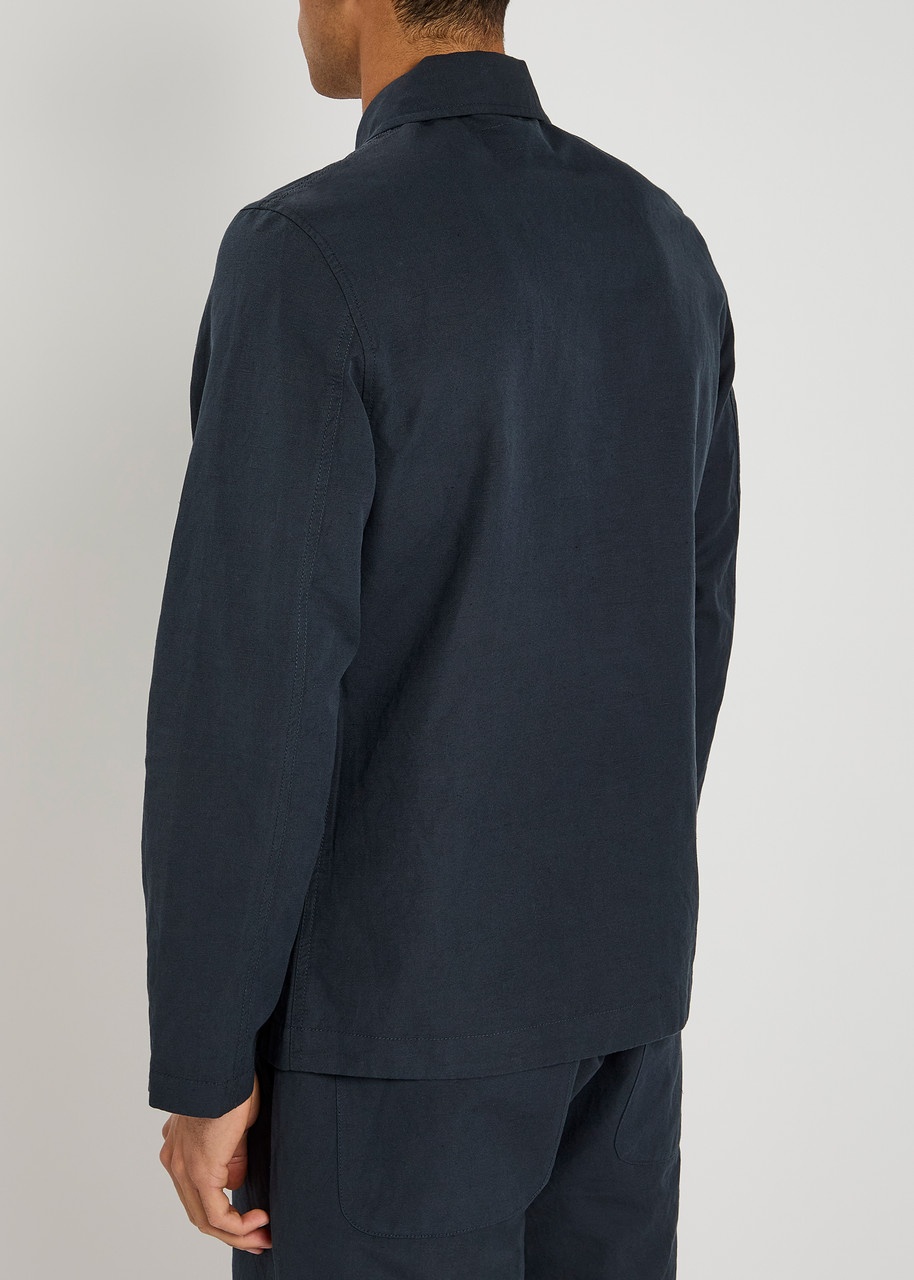 Universal Works Bakers Linen-blend Overshirt Jacket - 3