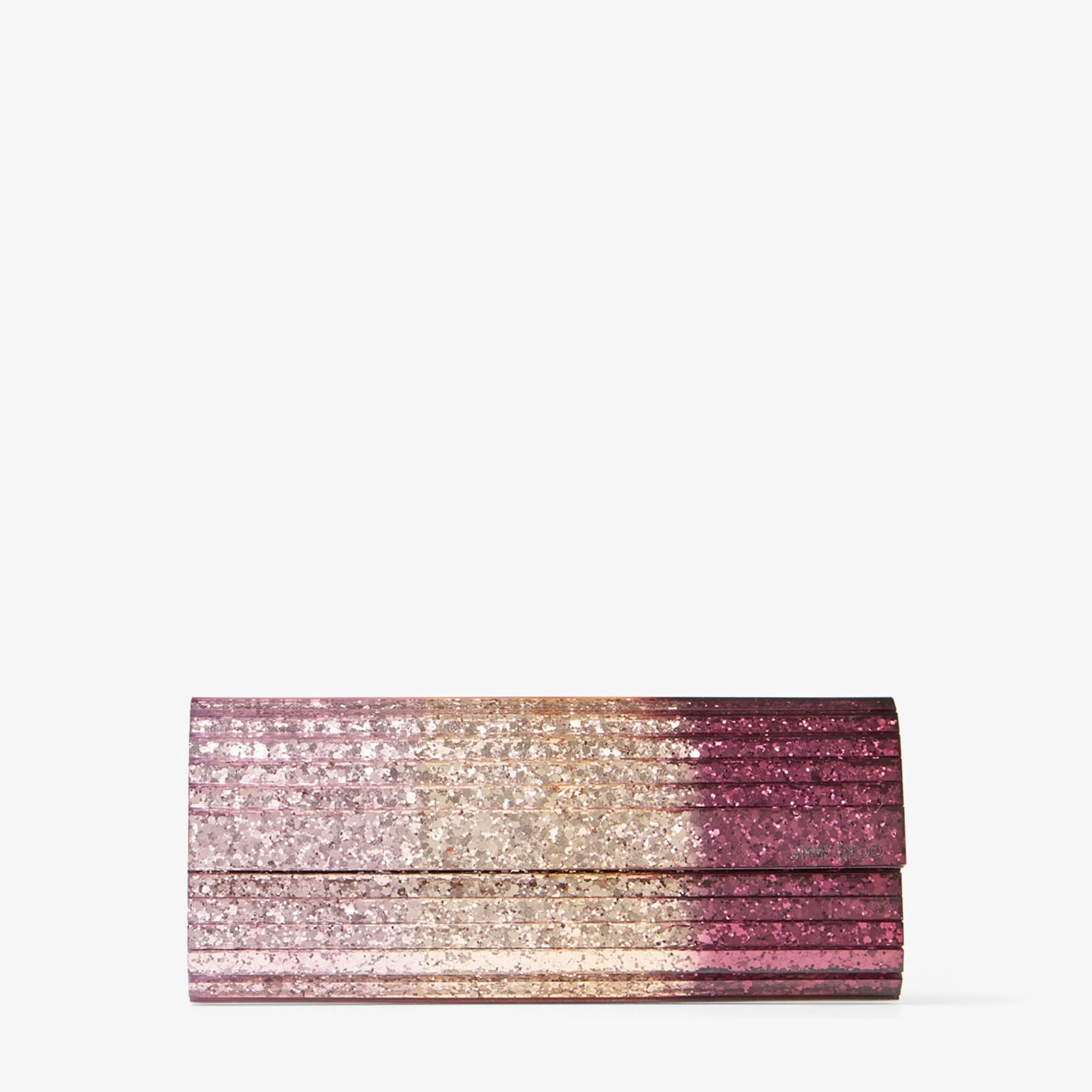 Sweetie
Silky Blush Dégradé Glitter Plexi Clutch Bag - 1