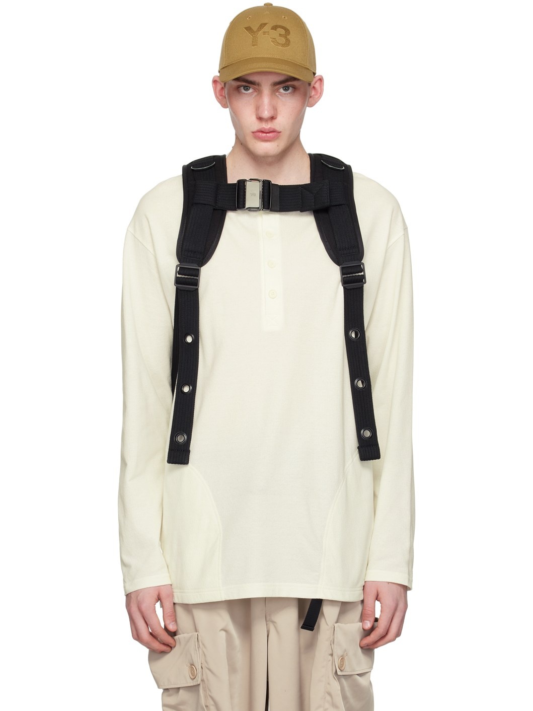 Off-White Buttoned Long Sleeve T-Shirt - 1