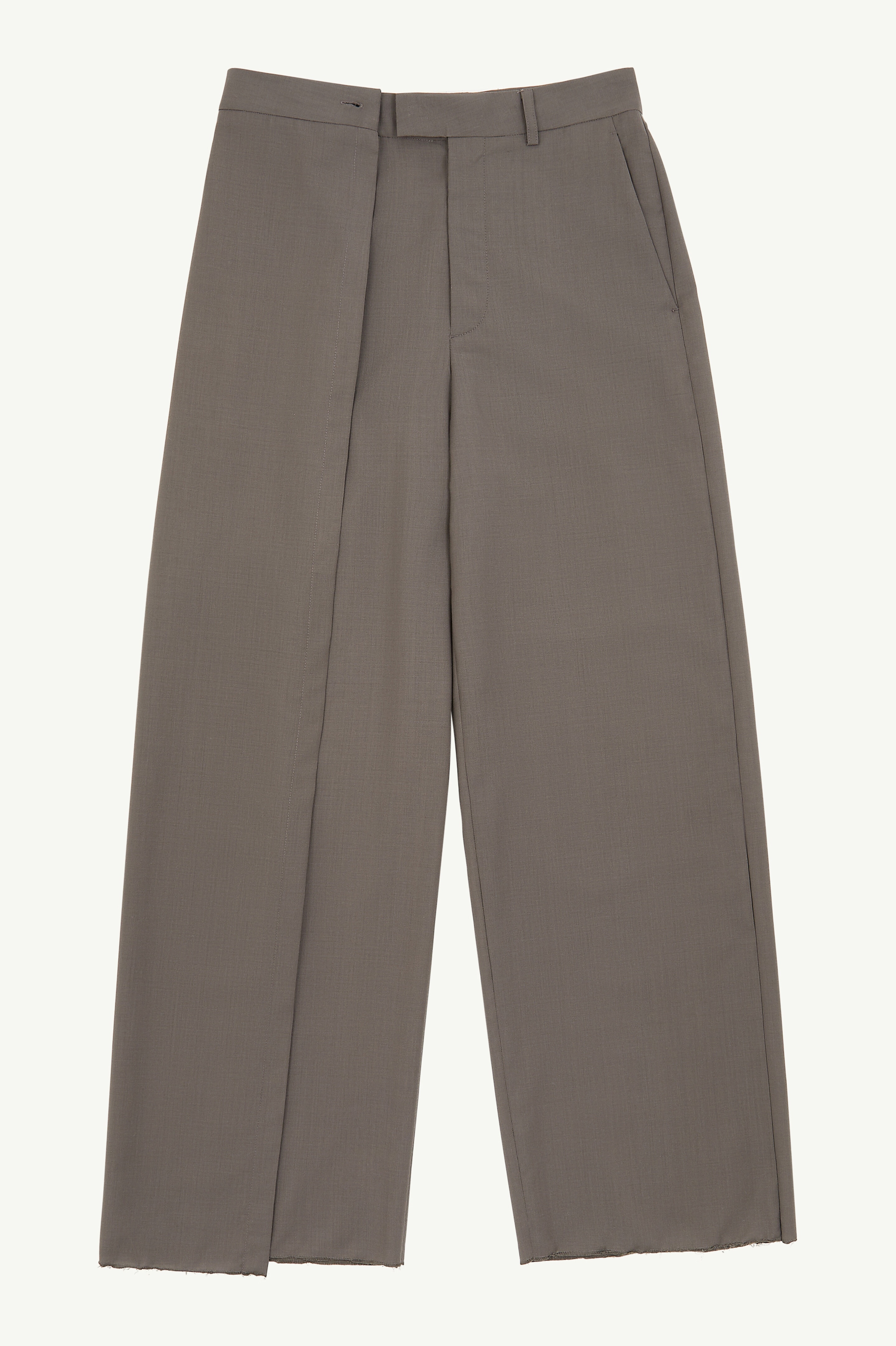Tailoring Wool Canvas Trousers - 1
