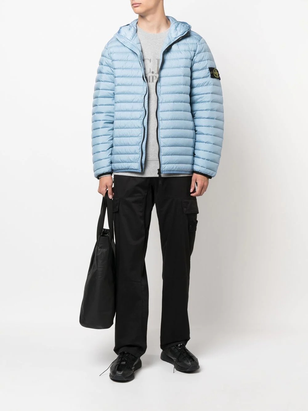 Compass-patch puffer jacket - 2