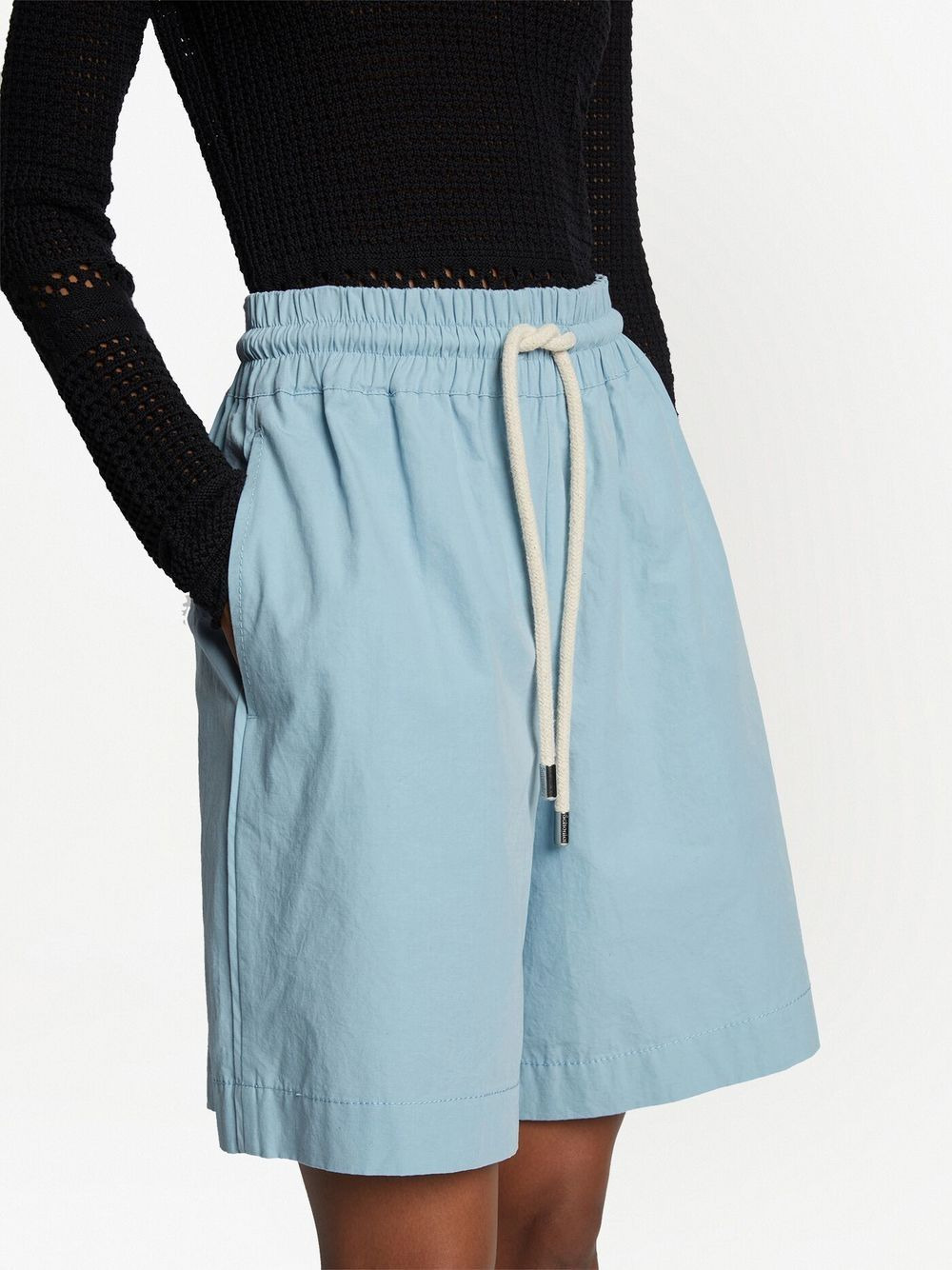 drawstring knee-length shorts - 5