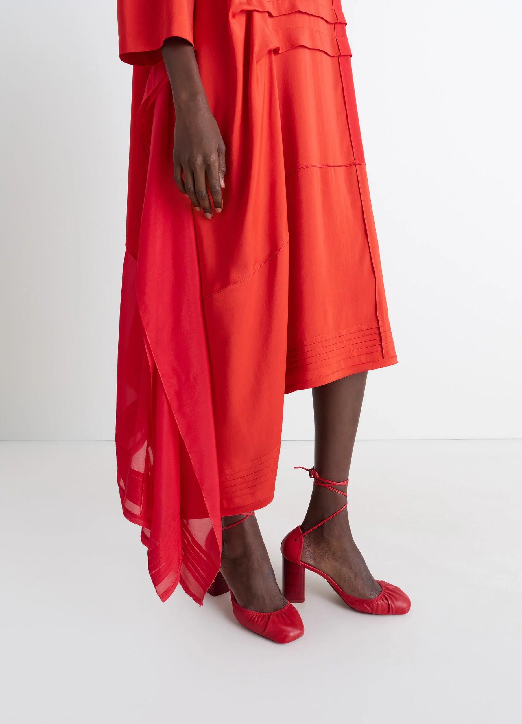 BLOUSE DRESS WITH PLEATS - 3