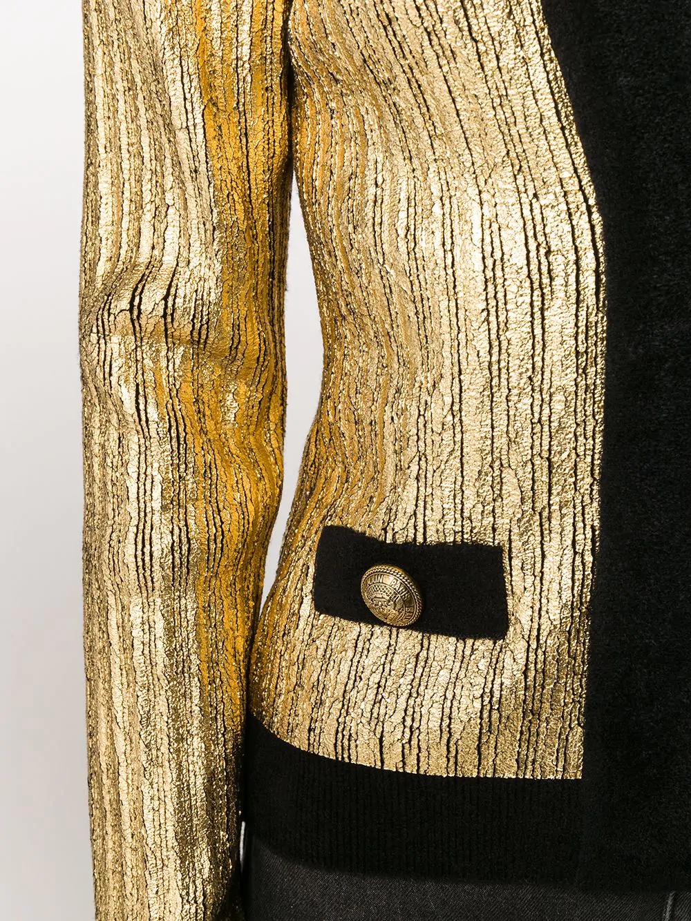 gold cropped cardigan - 5