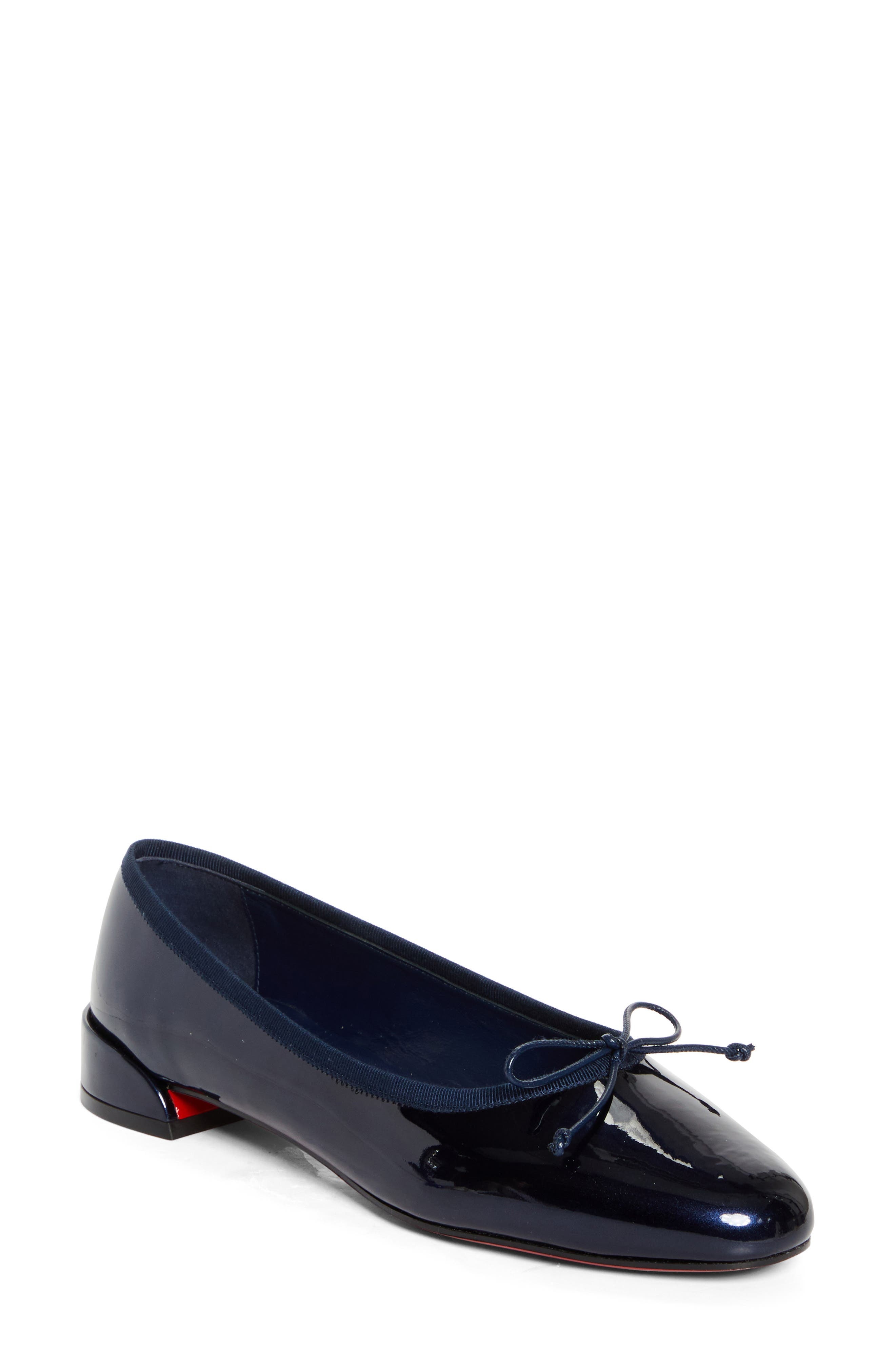 Christian Louboutin Sweetie Jane Bow Ballet Flat in Zaffiro/Lin Zaffiro at Nordstrom - 1