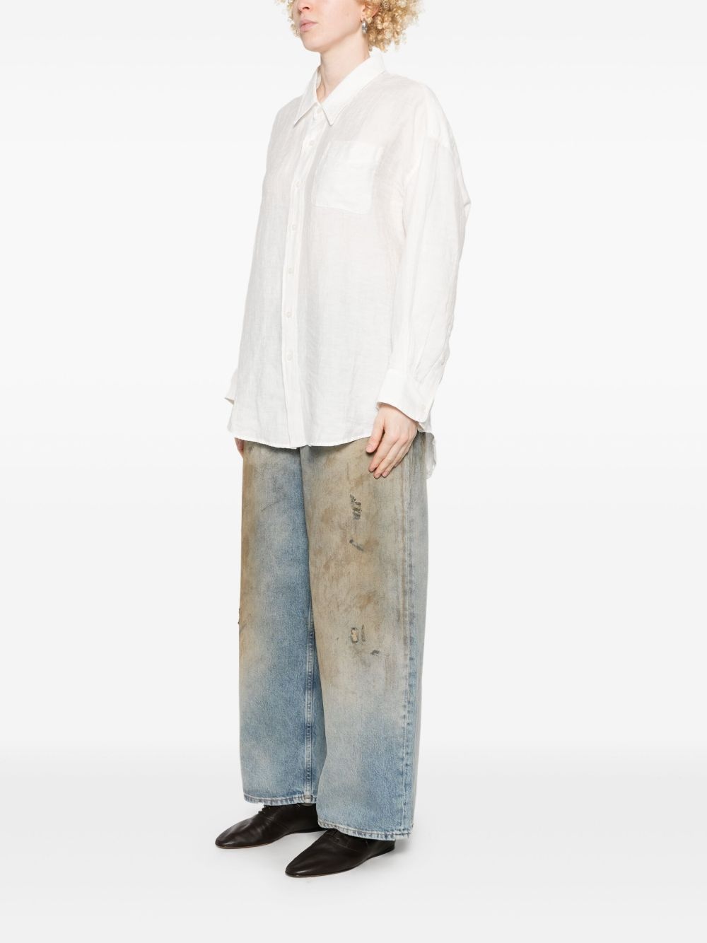 drop neck-shirt - 3
