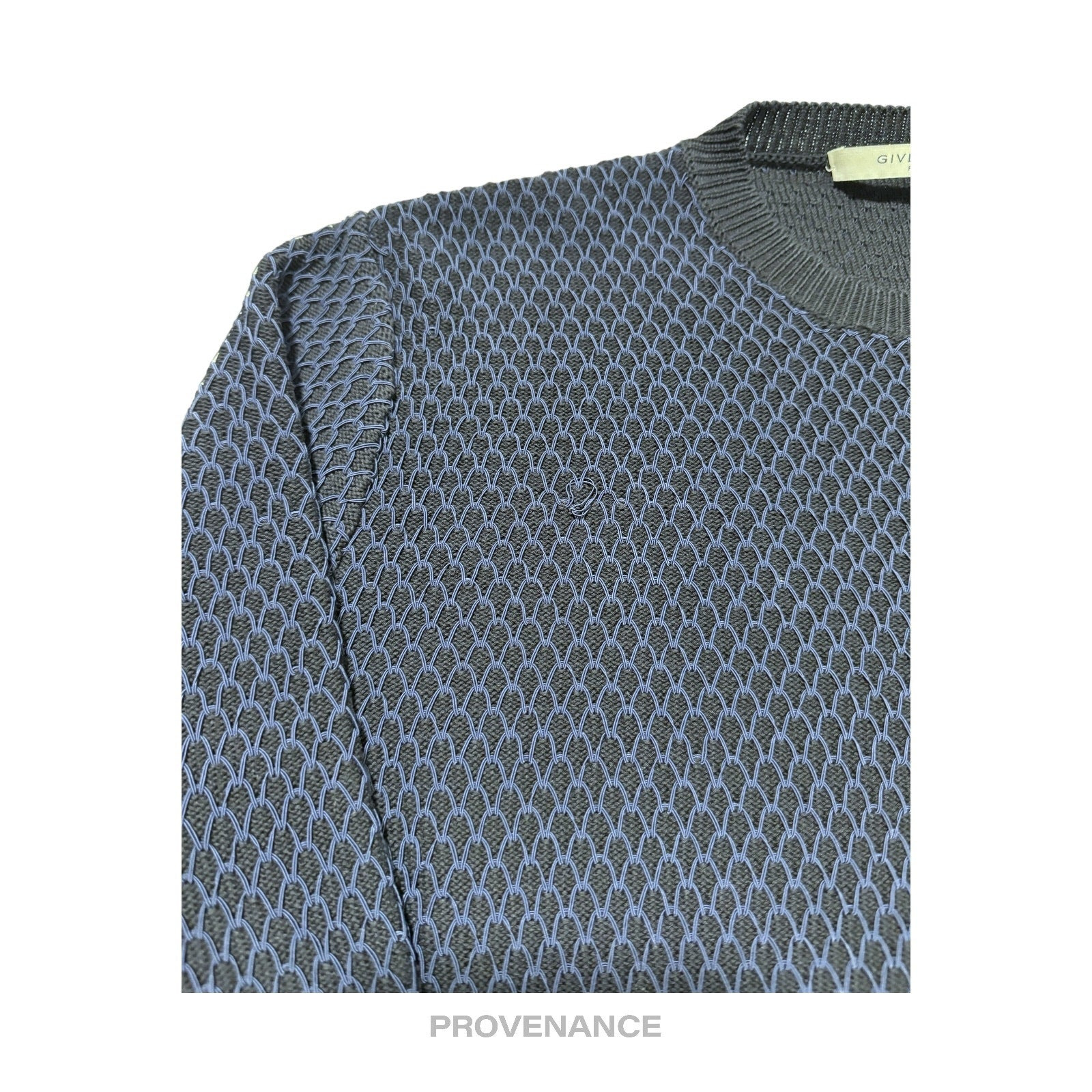 Givenchy Basketball Net Crewneck Sweater - Navy Blue XS - 4