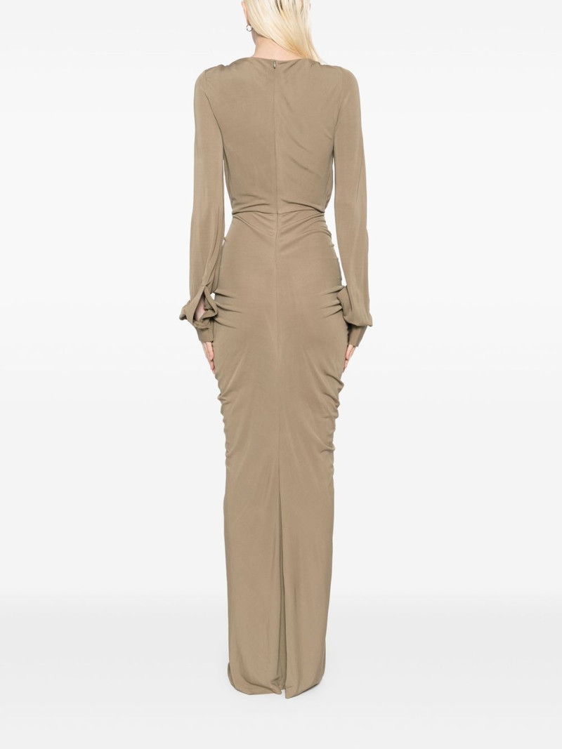 draped boat-neck dress 4