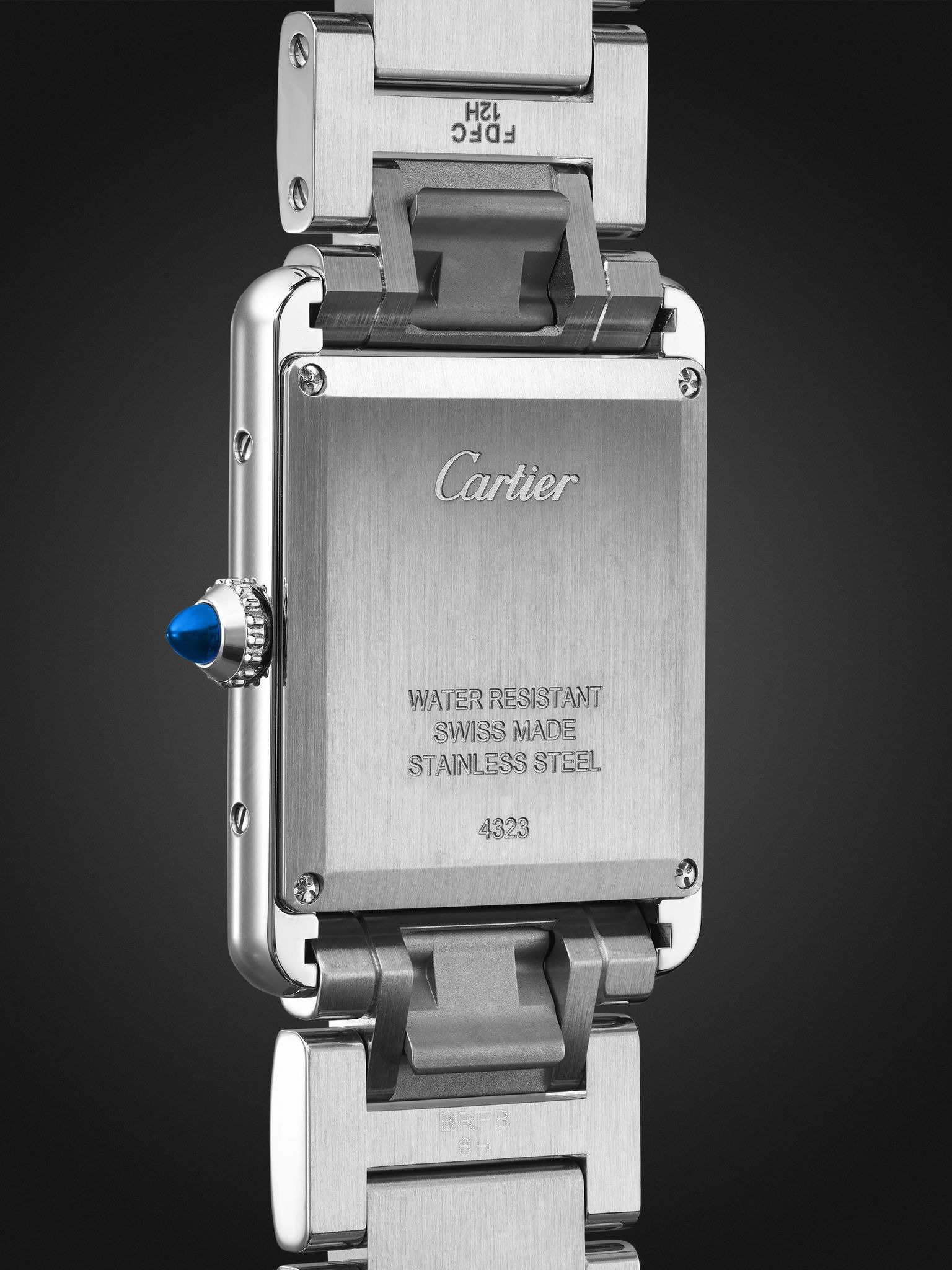 Tank Must de Cartier Large SolarBeat™ 33.7mm Stainless Steel Watch, Ref. No. CRWSTA0122 Gray - 4