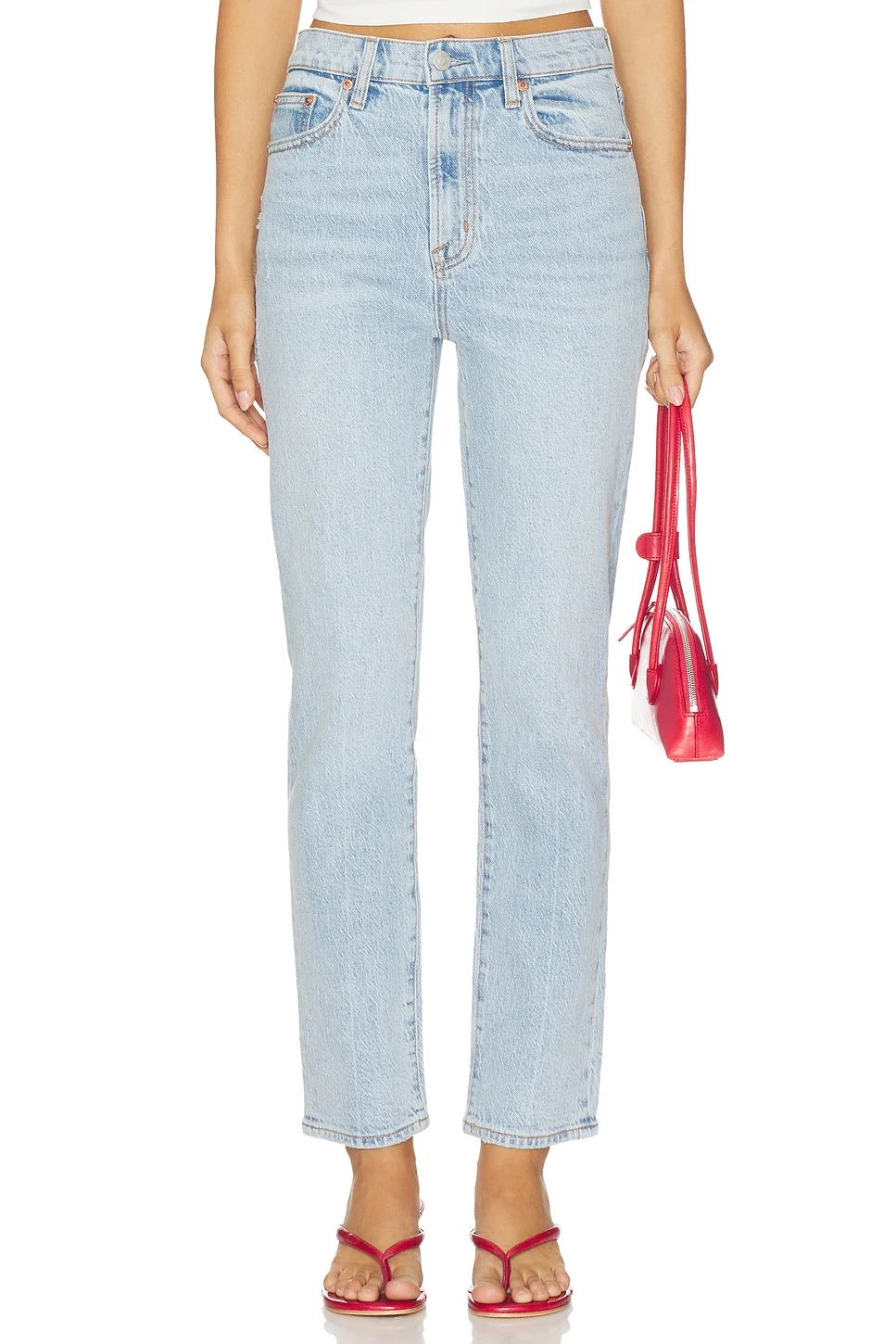 Bri Ankle High Rise Slim Straight Jeans - 1