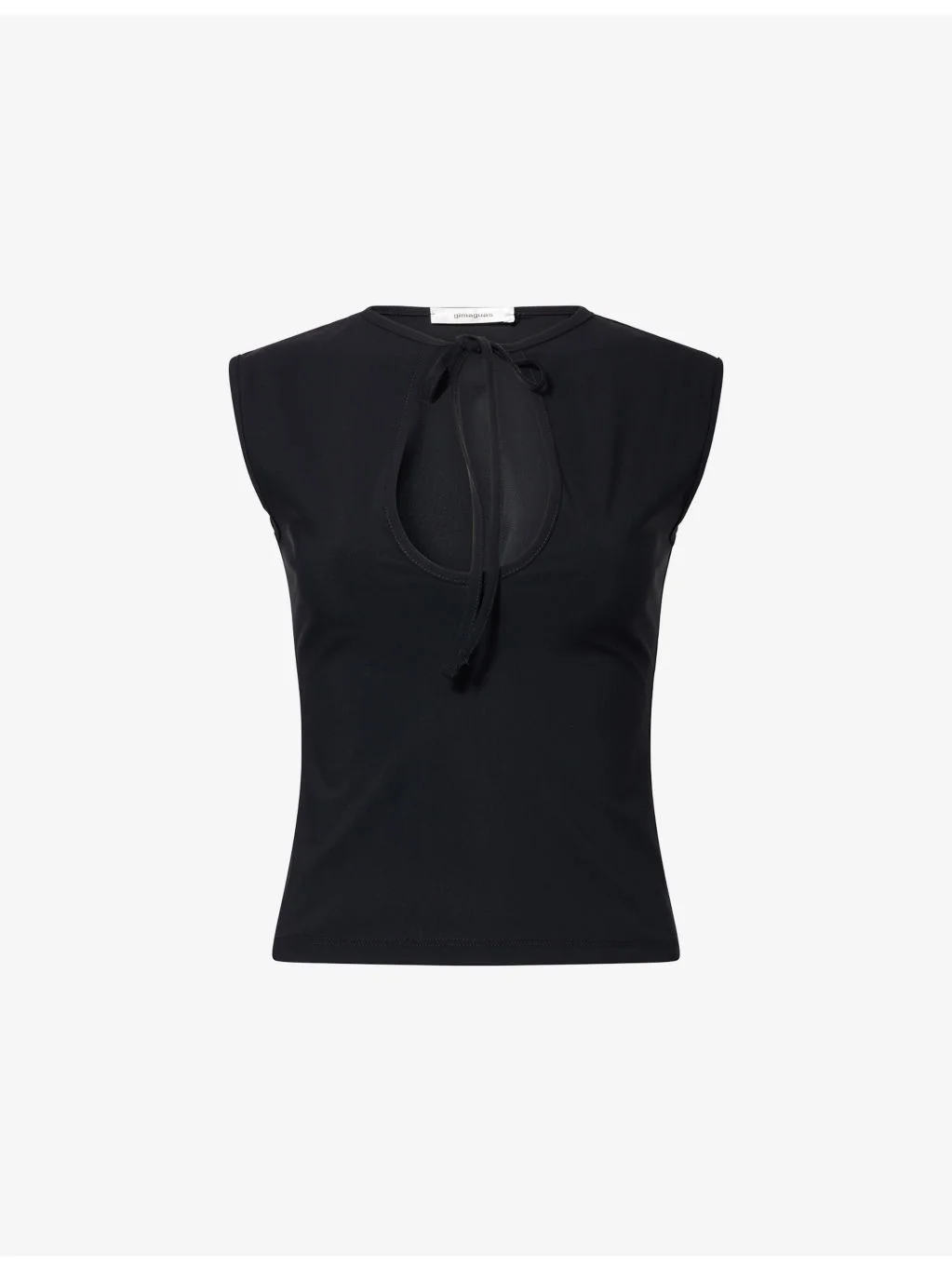 Anis Key-Hole Stretch-Woven Top - 1