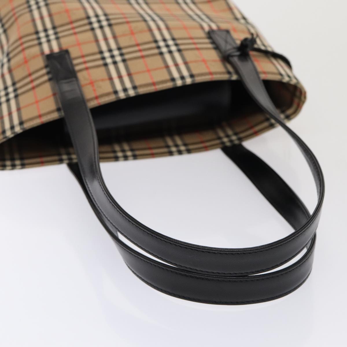 Burberry Nova Check Tote Bag Canvas Beige Gold - 6