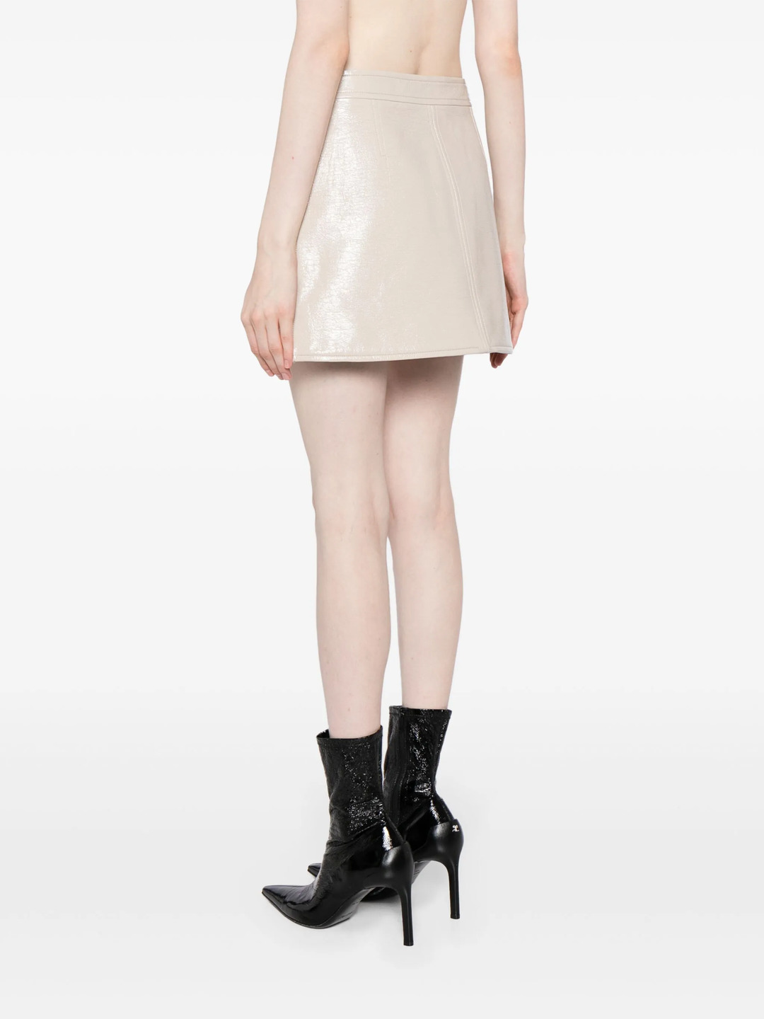 Reedition Vinyl Mini Skirt - 4