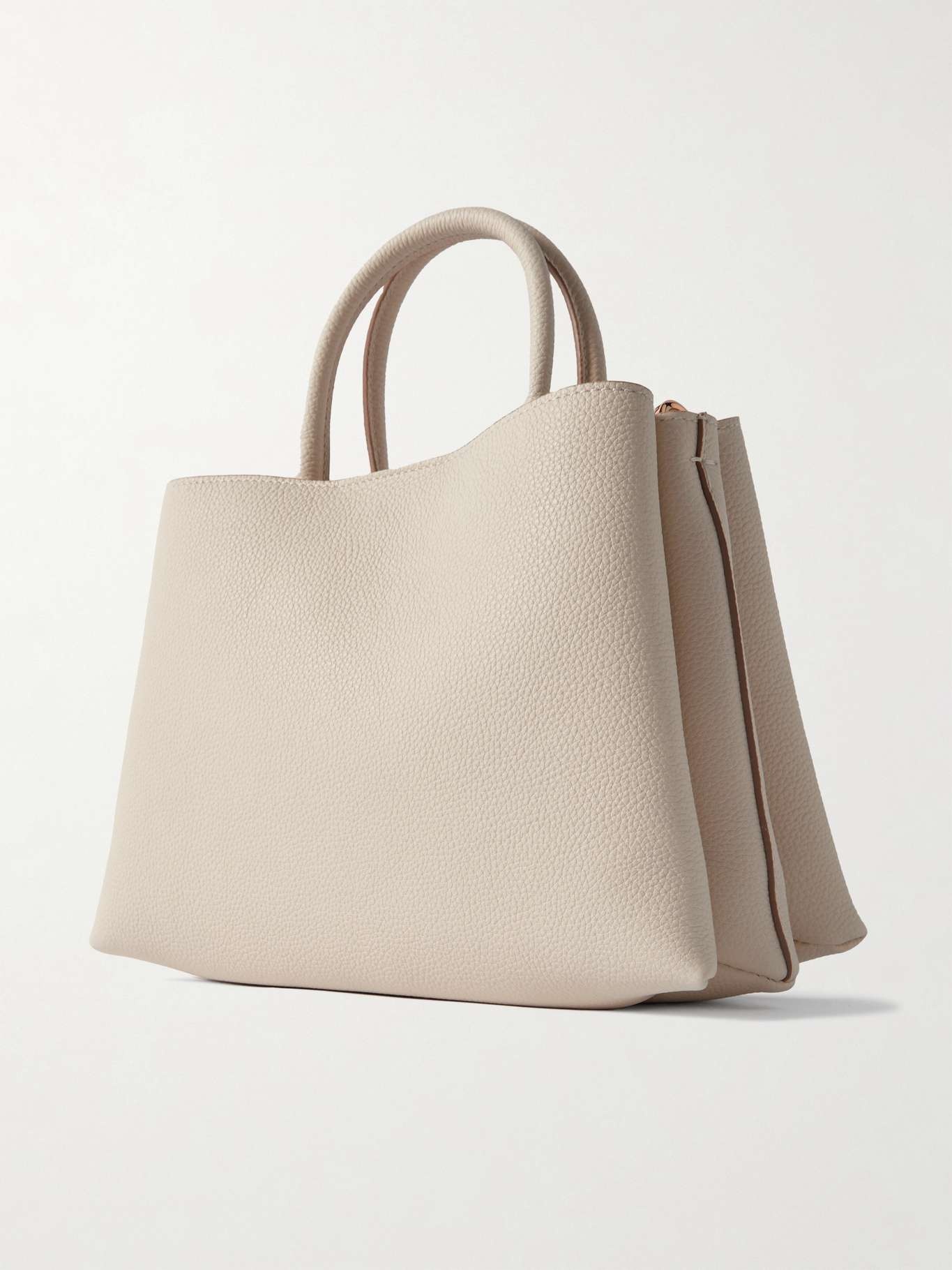 Manici textured-leather tote bag - 3
