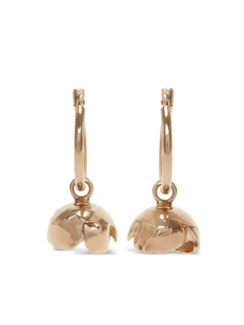 Camellia hoop earrings - 2
