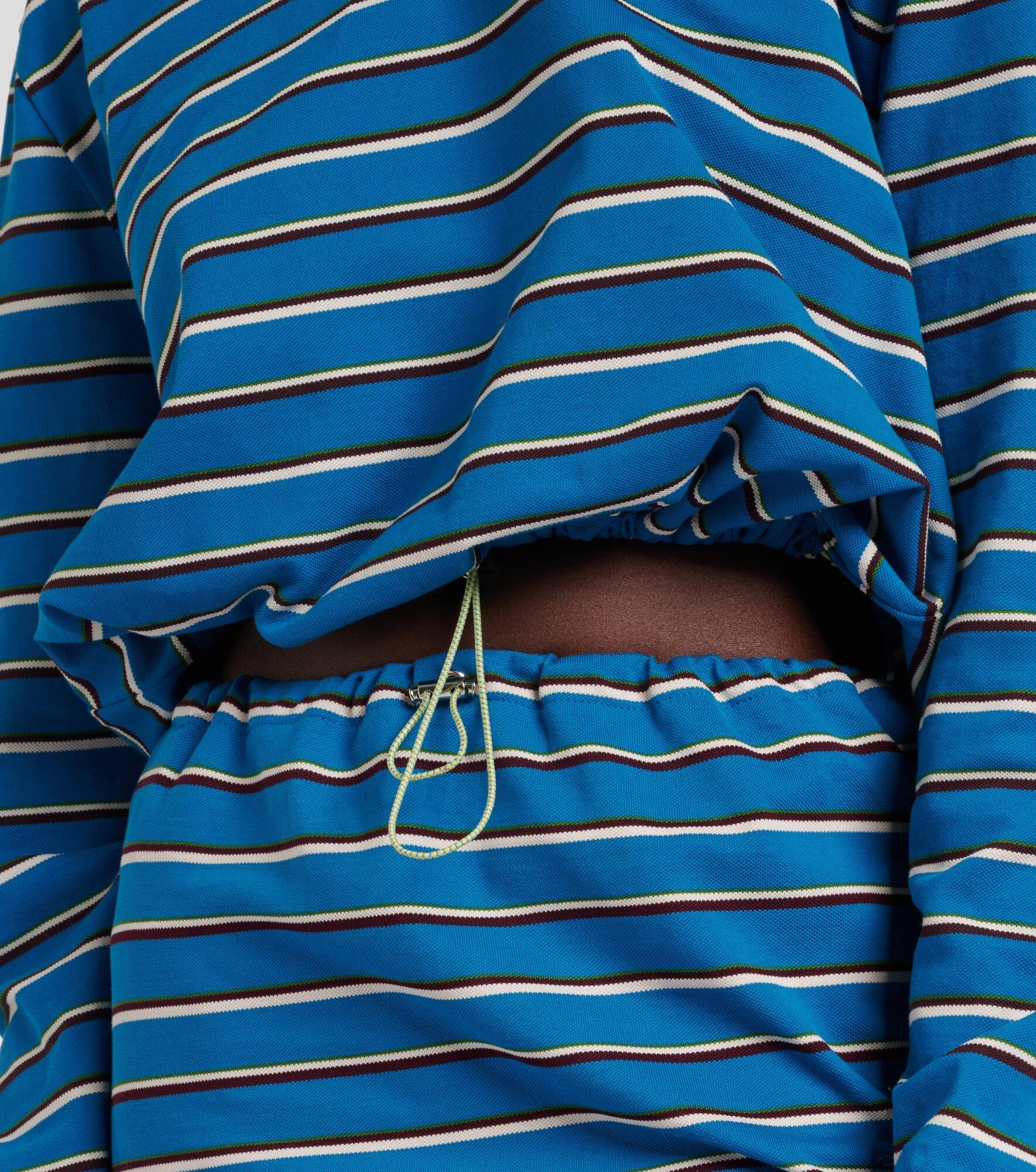 Logo striped cotton polo shirt - 5