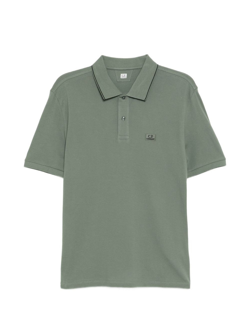 logo-embroidered polo shirt 1