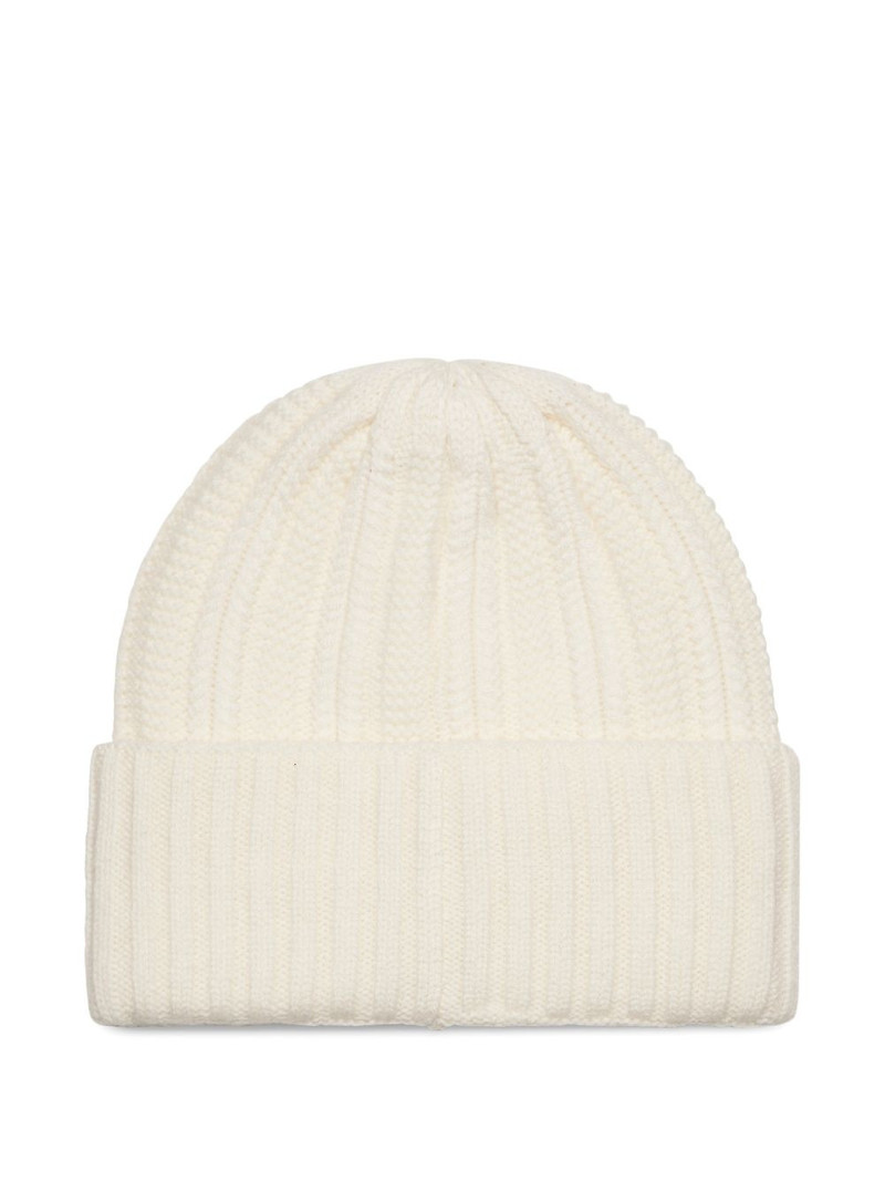Max Mara ribbed patch beanie outlook