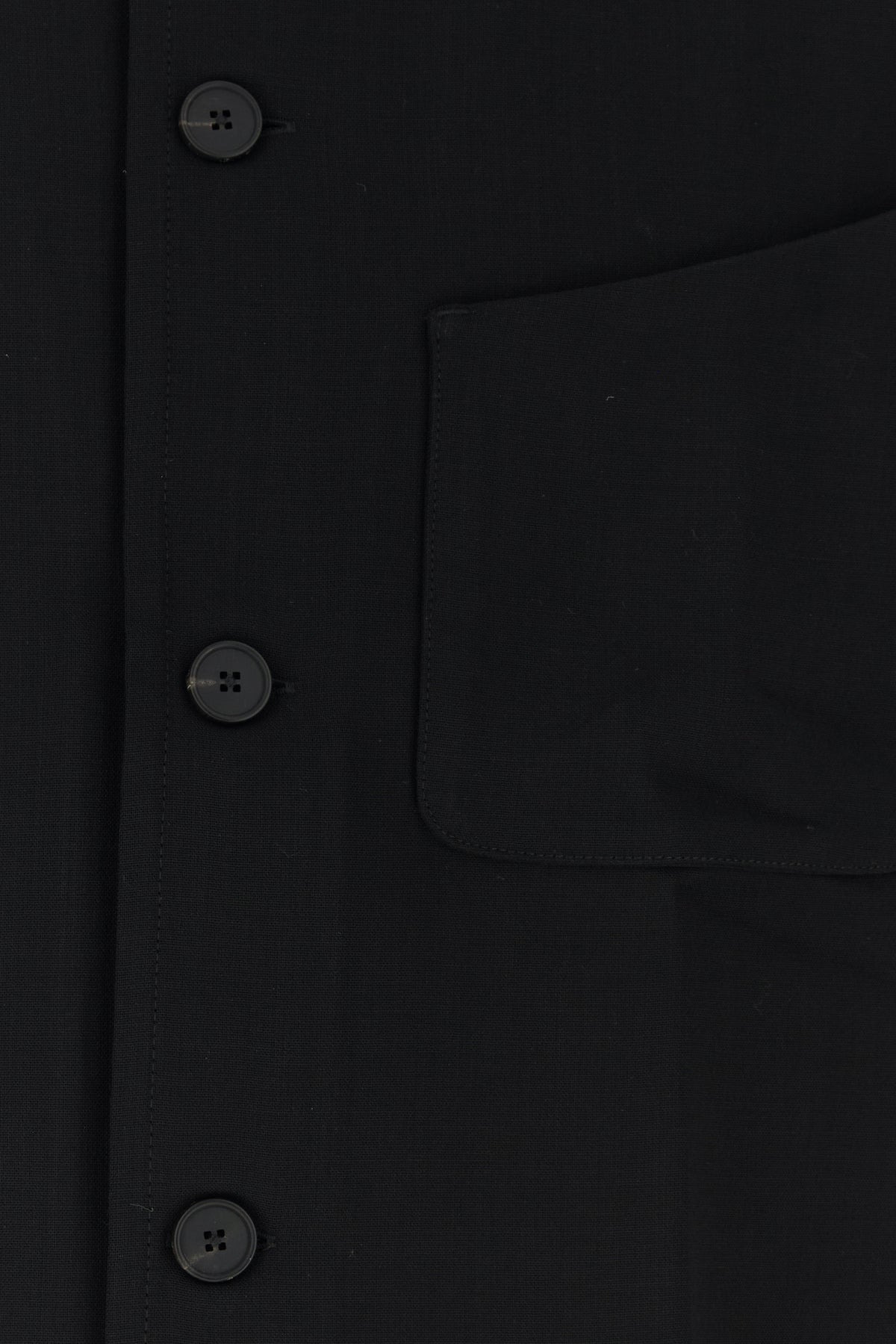 Black wool blend shirt - 5
