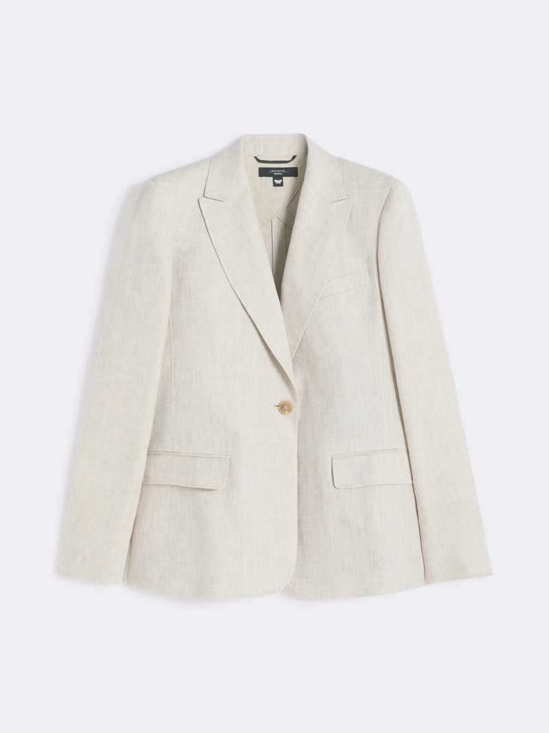NALUT Linen canvas blazer - ECRU 1